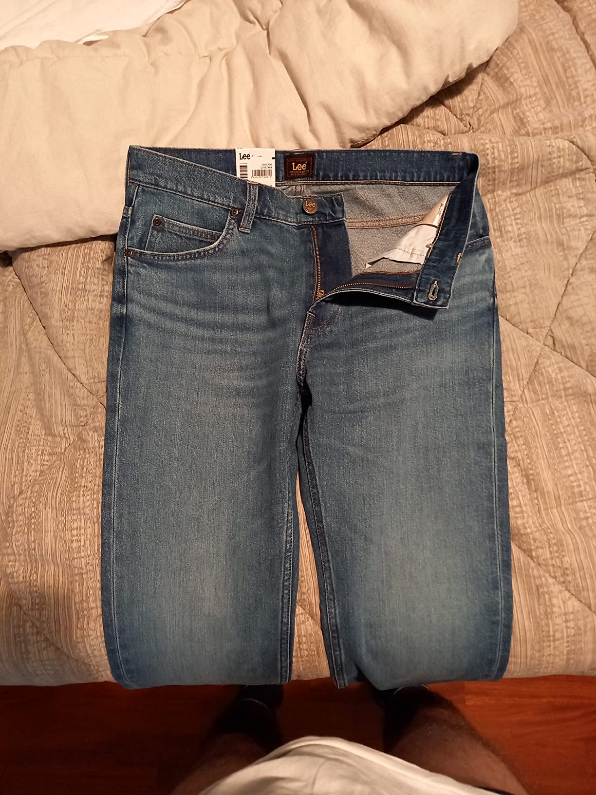 Lee Rider jean homme Rinse slim droit indigo