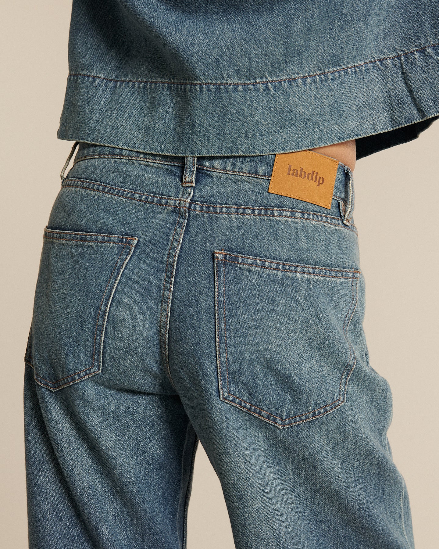 Labdip River Halo Sunfade jean boyfriend coton lyocell