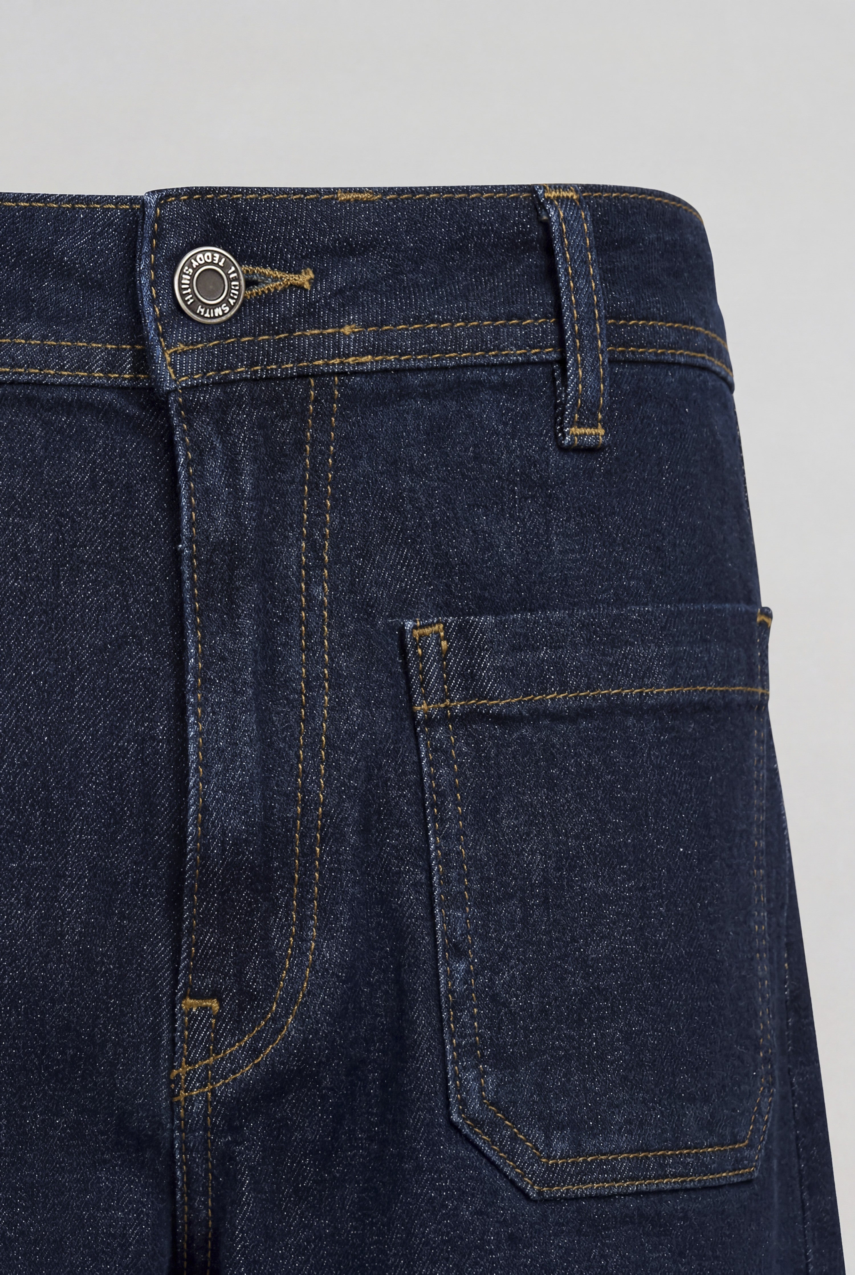 Teddy Smith P-Josefa 4PP jean flare dark blue taille haute