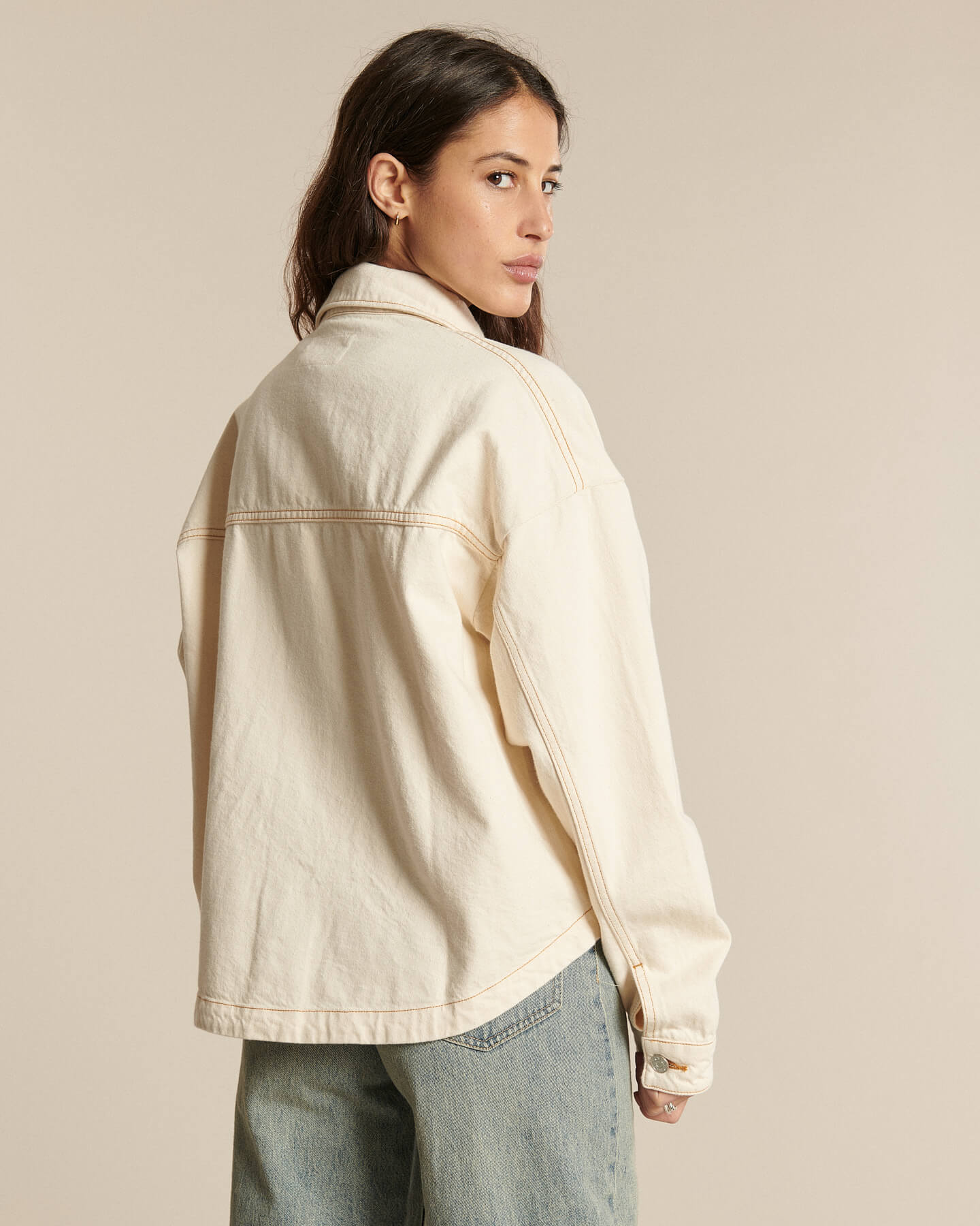 Labdip Betty Ecru WH 30 veste worker écru coton