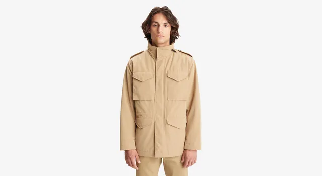 Dockers Field veste homme beige coupe droite