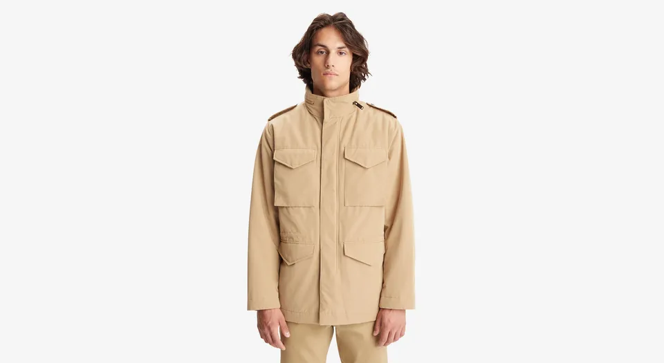 Dockers Field veste homme beige coupe droite