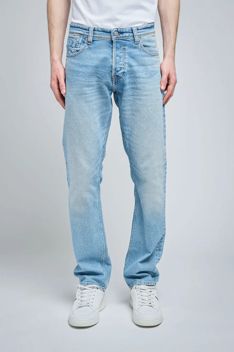 Teddy Smith REG jean droit homme indigo clair L32