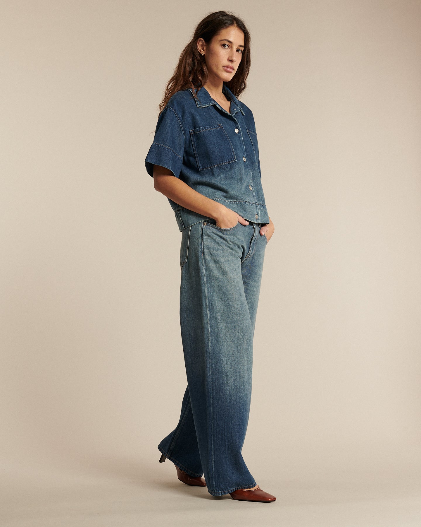 Labdip River Halo Sunfade jean boyfriend coton lyocell