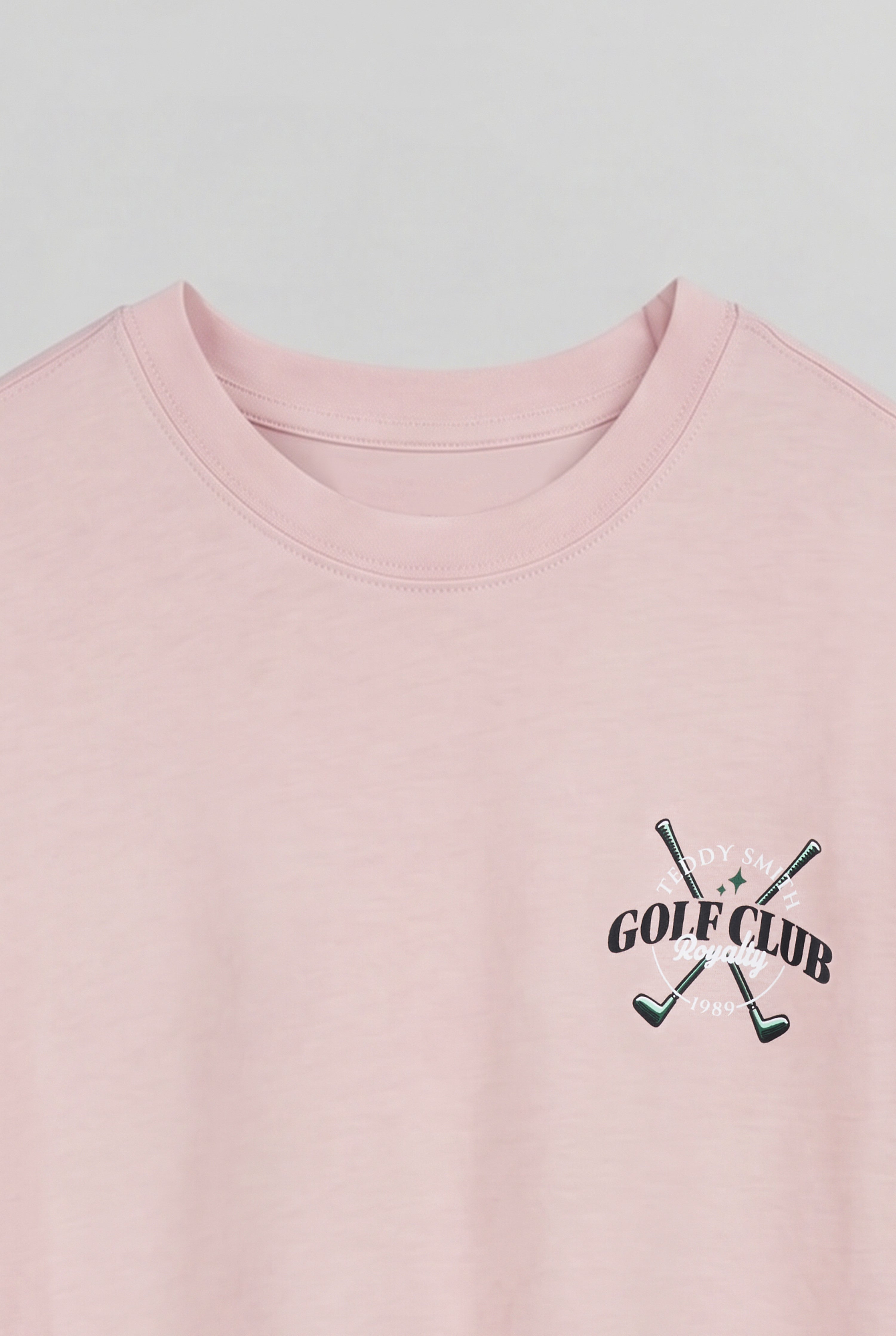 Teddy Smith T-Damien MC t-shirt ample rose pastel homme