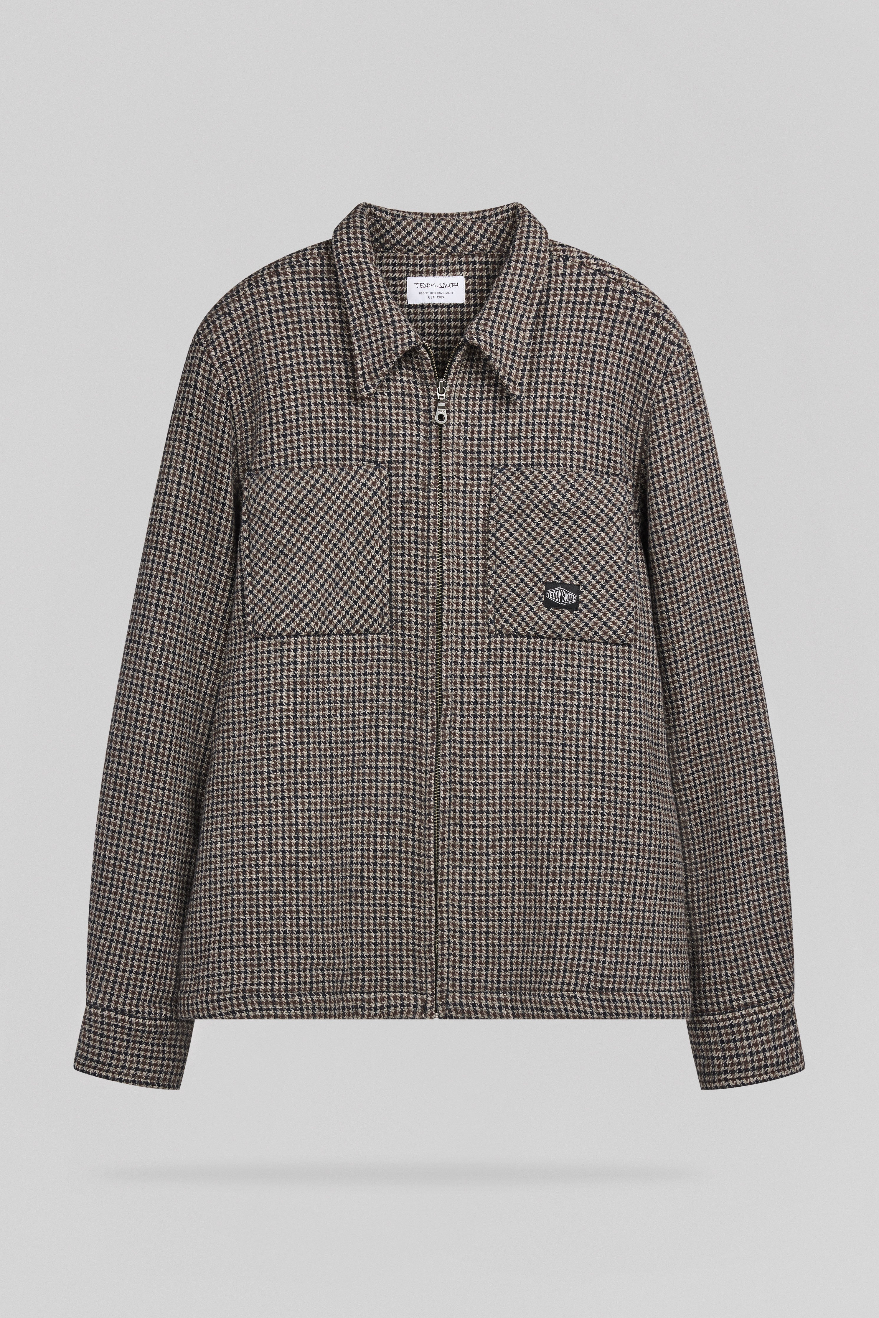 Teddy Smith C-Simon ML surchemise noire homme zippée