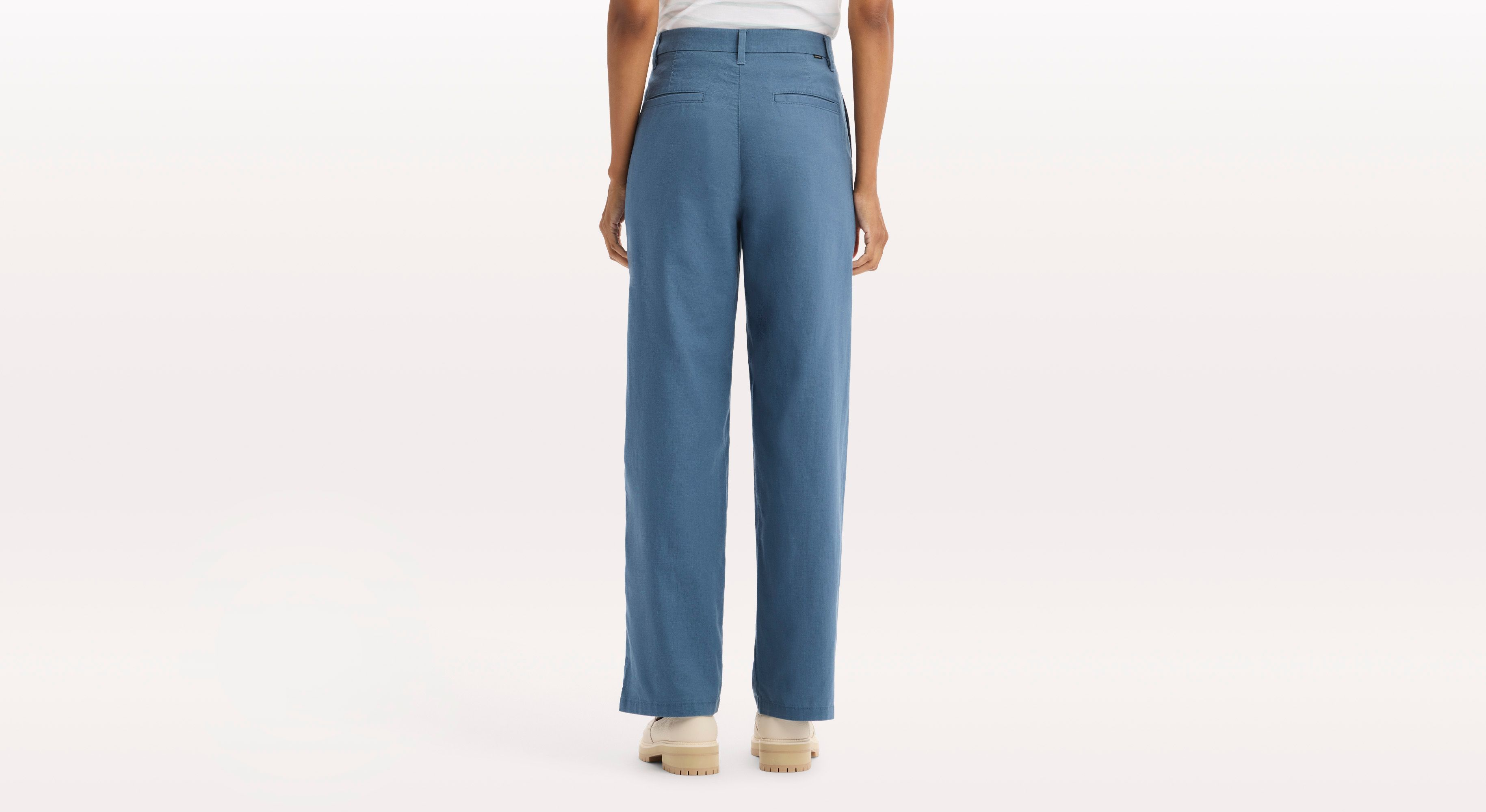 Dockers Blake High Straight chino bleu femme