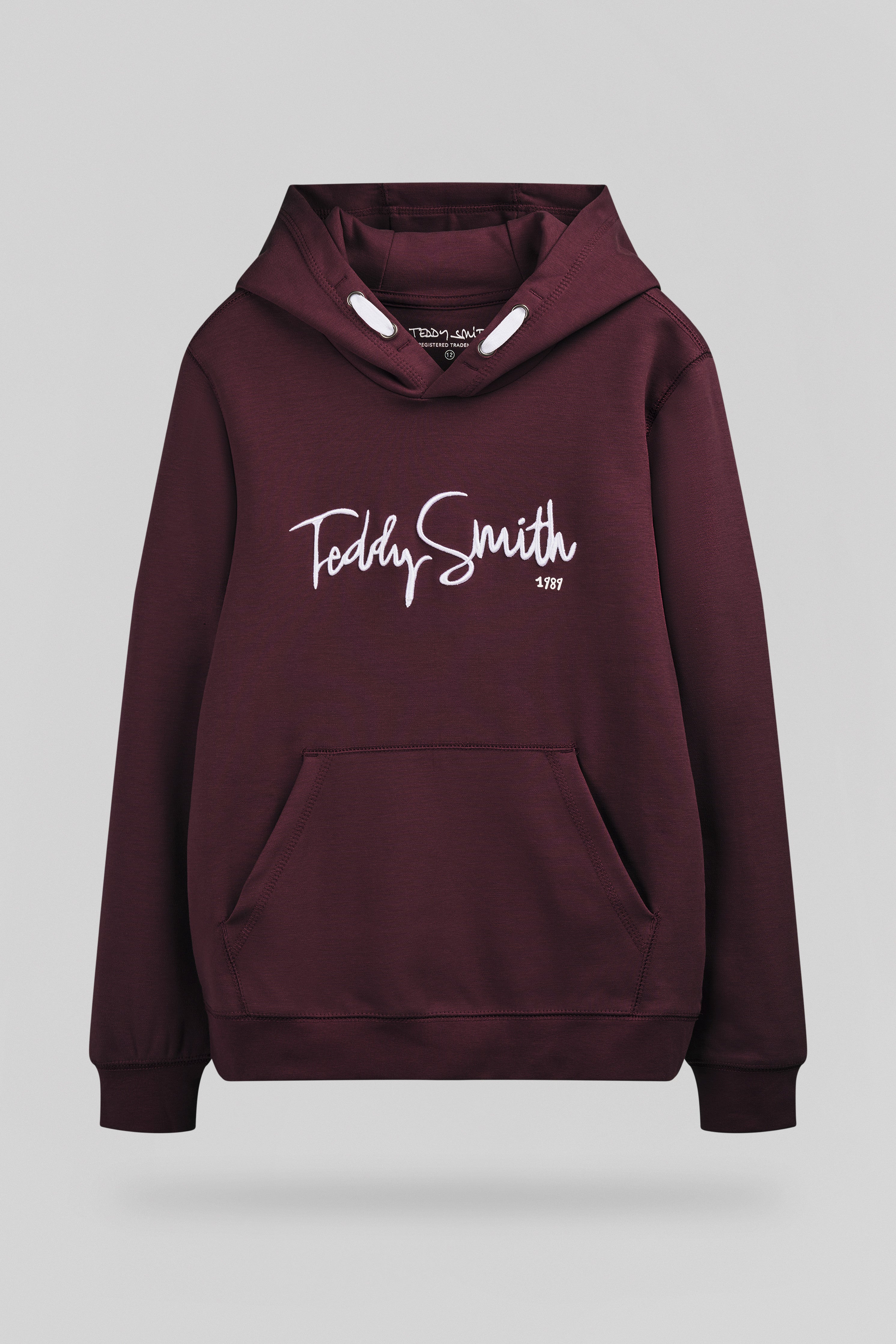 Teddy Smith S-Evry Hoody JR sweat capuche bordeaux foncé