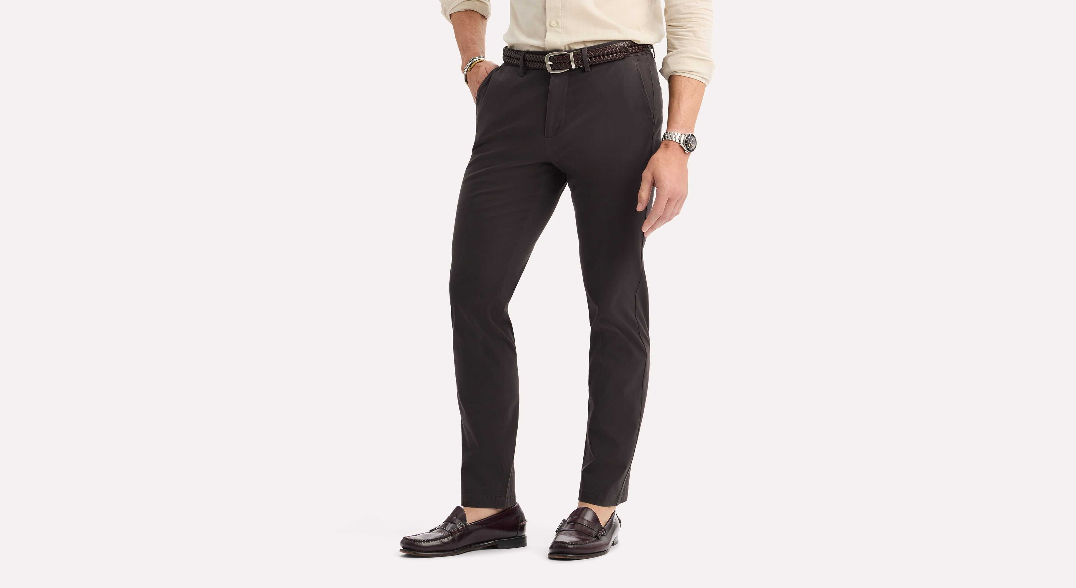 Dockers Crafted Khaki Slim Fit chino homme marron Licorice