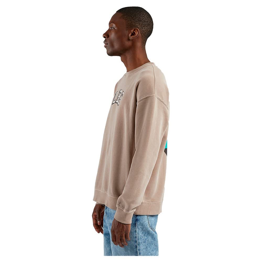 Lee Applique Crew sweat homme XXL light umber