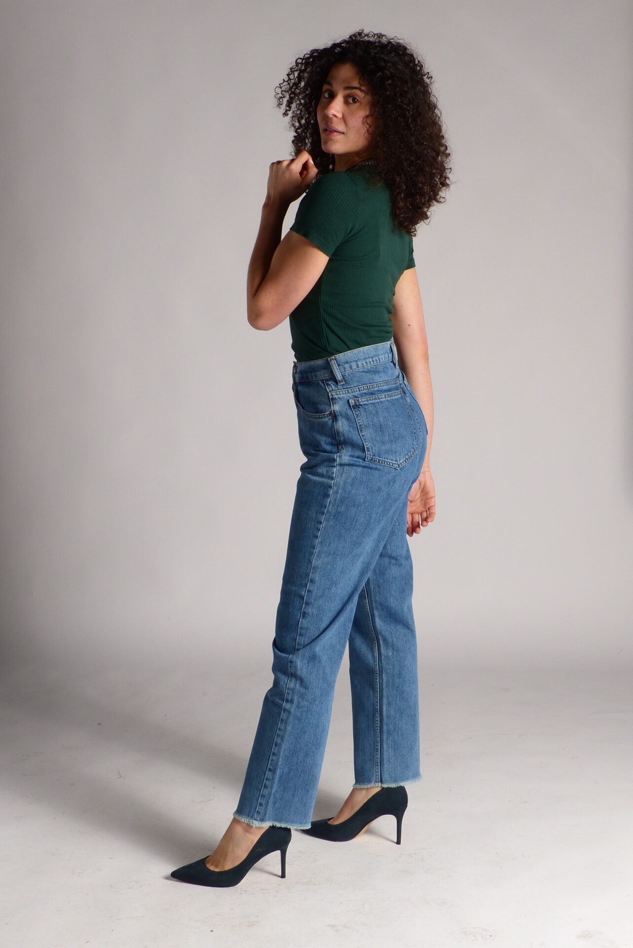 AA Spontané Classicblue Flare jean flare bleu taille haute
