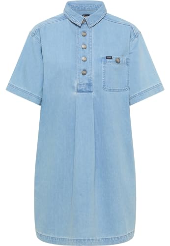 Lee Easy robe denim femme M bleu clair boutonnée