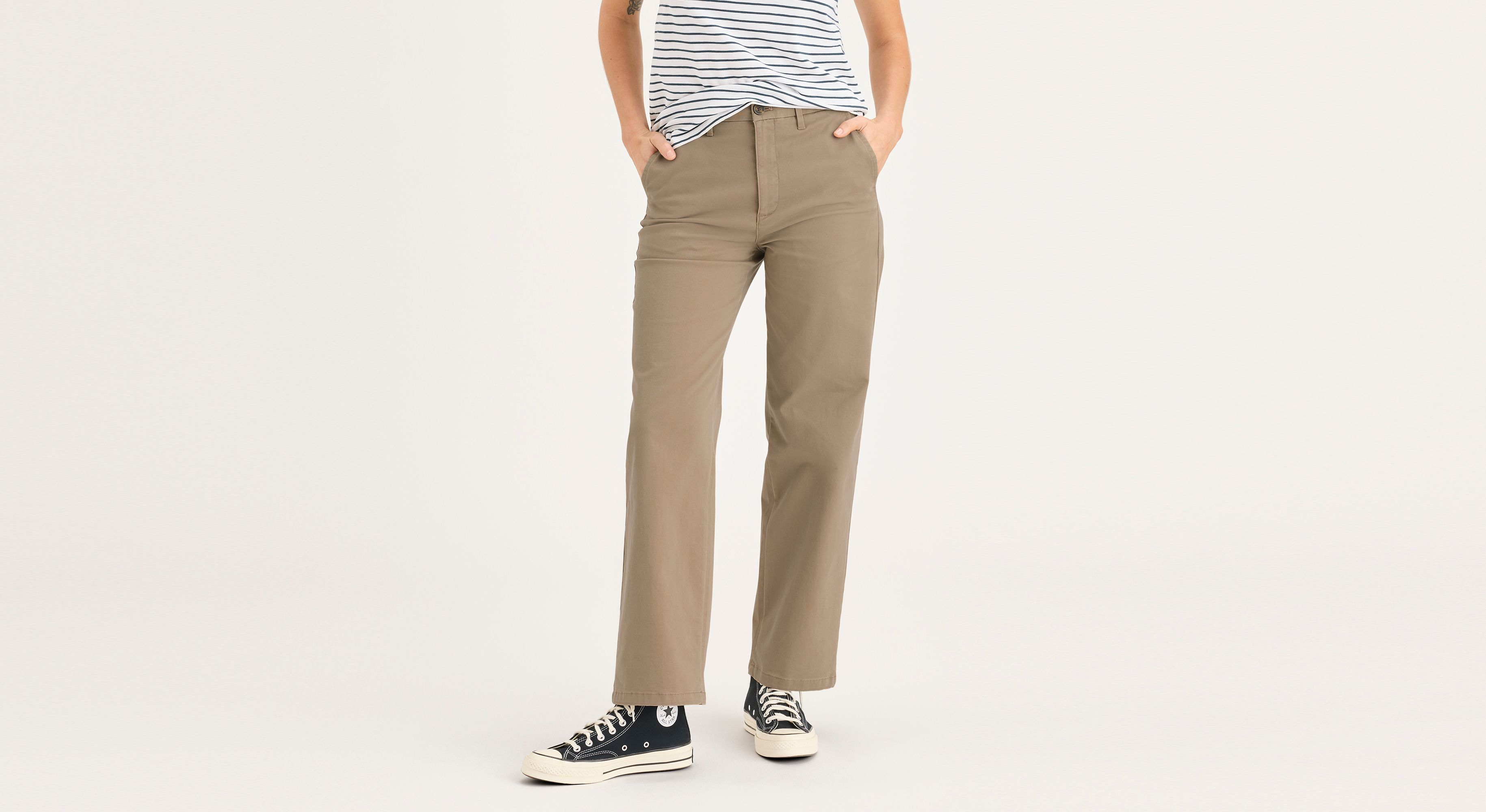 Dockers Blake chino droit taille haute beige 29