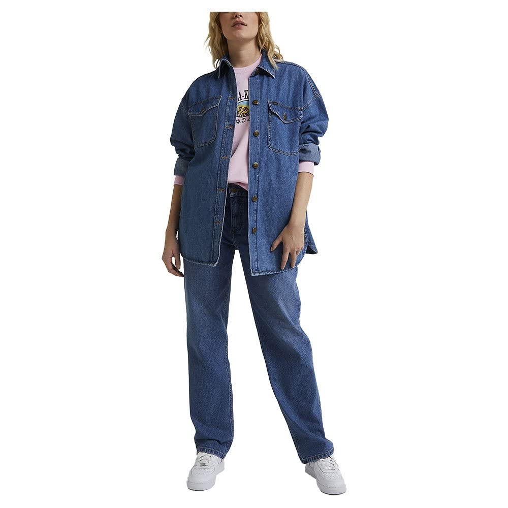 Lee Shacket veste-chemise femme XL Hazy Indigo denim léger