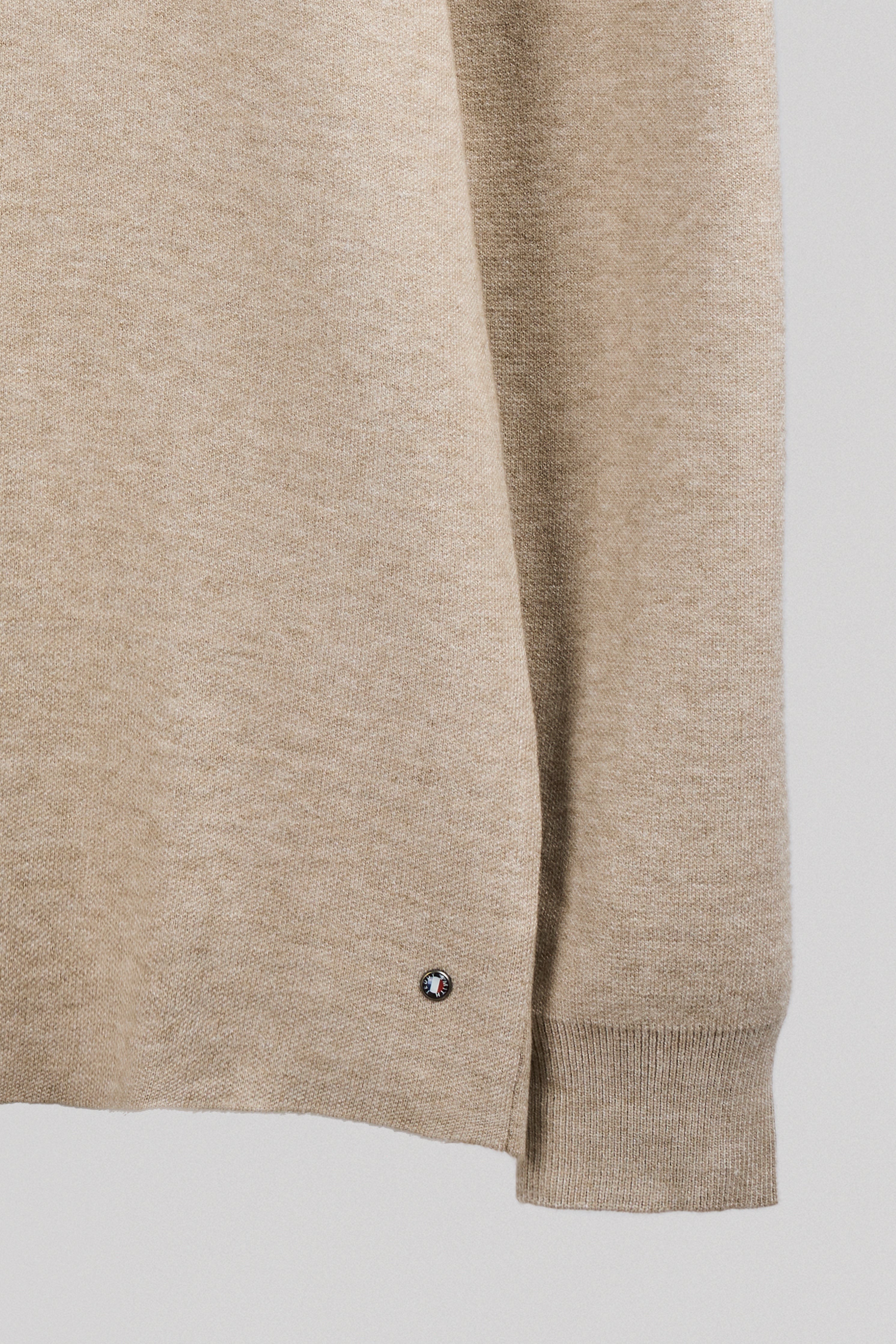 Teddy Smith P-Drystan Beige Chiné pull col rond droit