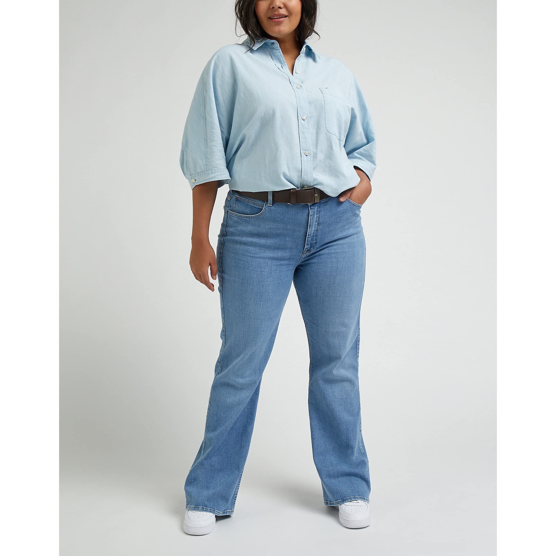 Lee T-shirt poche femme foam coupe ample coton