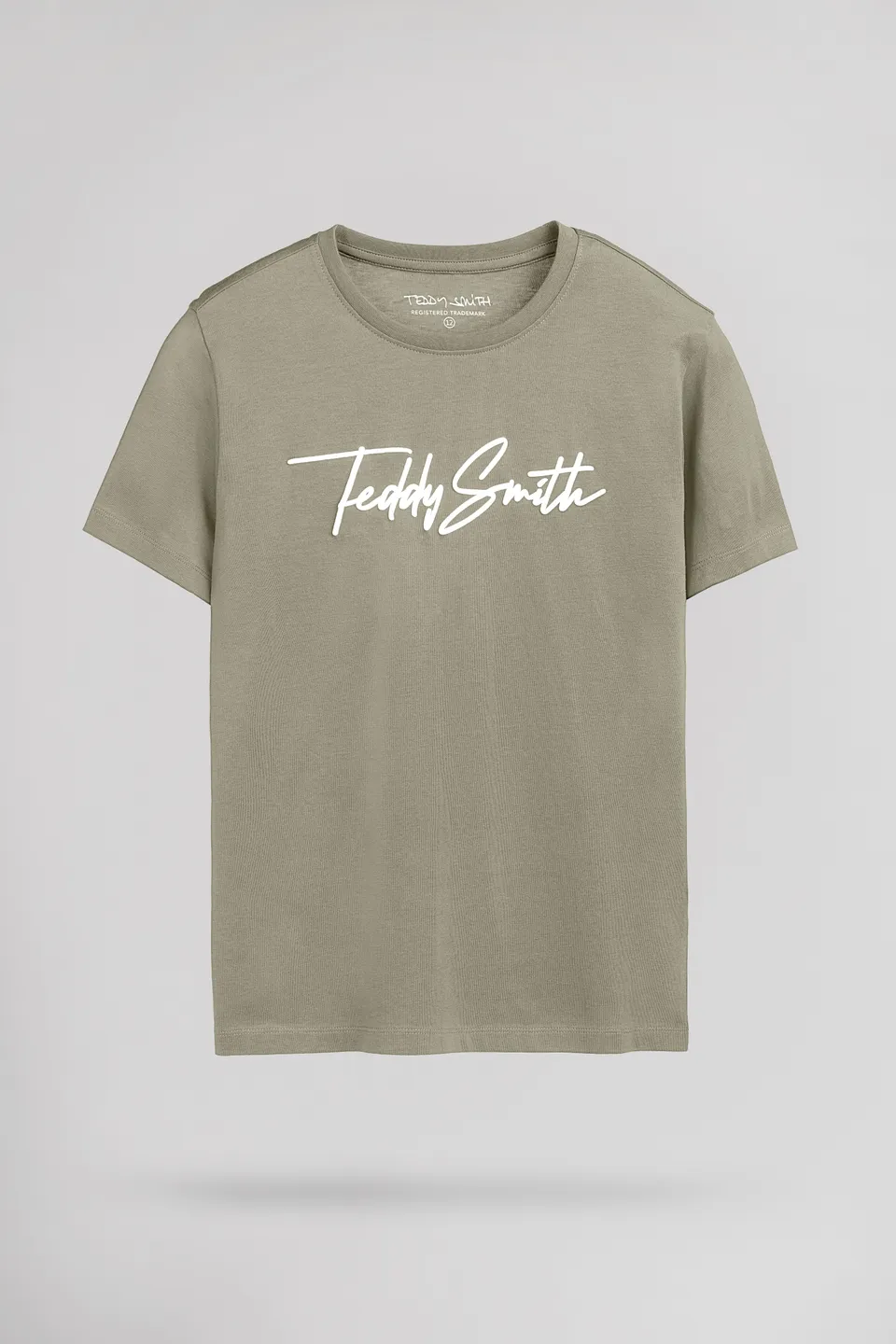 Teddy Smith T-Evan MC JR t-shirt garçon kaki coton