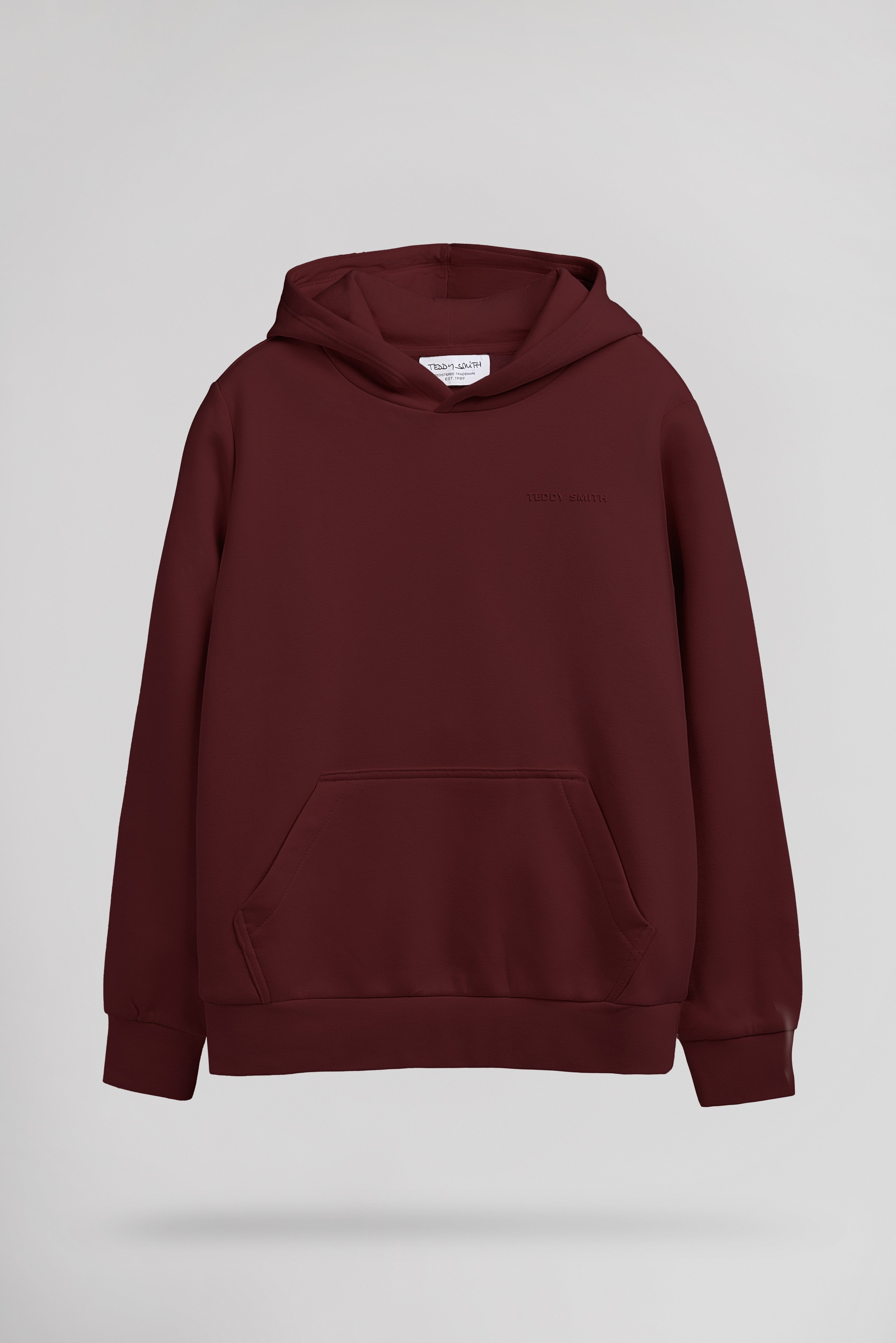 Teddy Smith S-Nark Hoodie sweat garçon bordeaux capuche