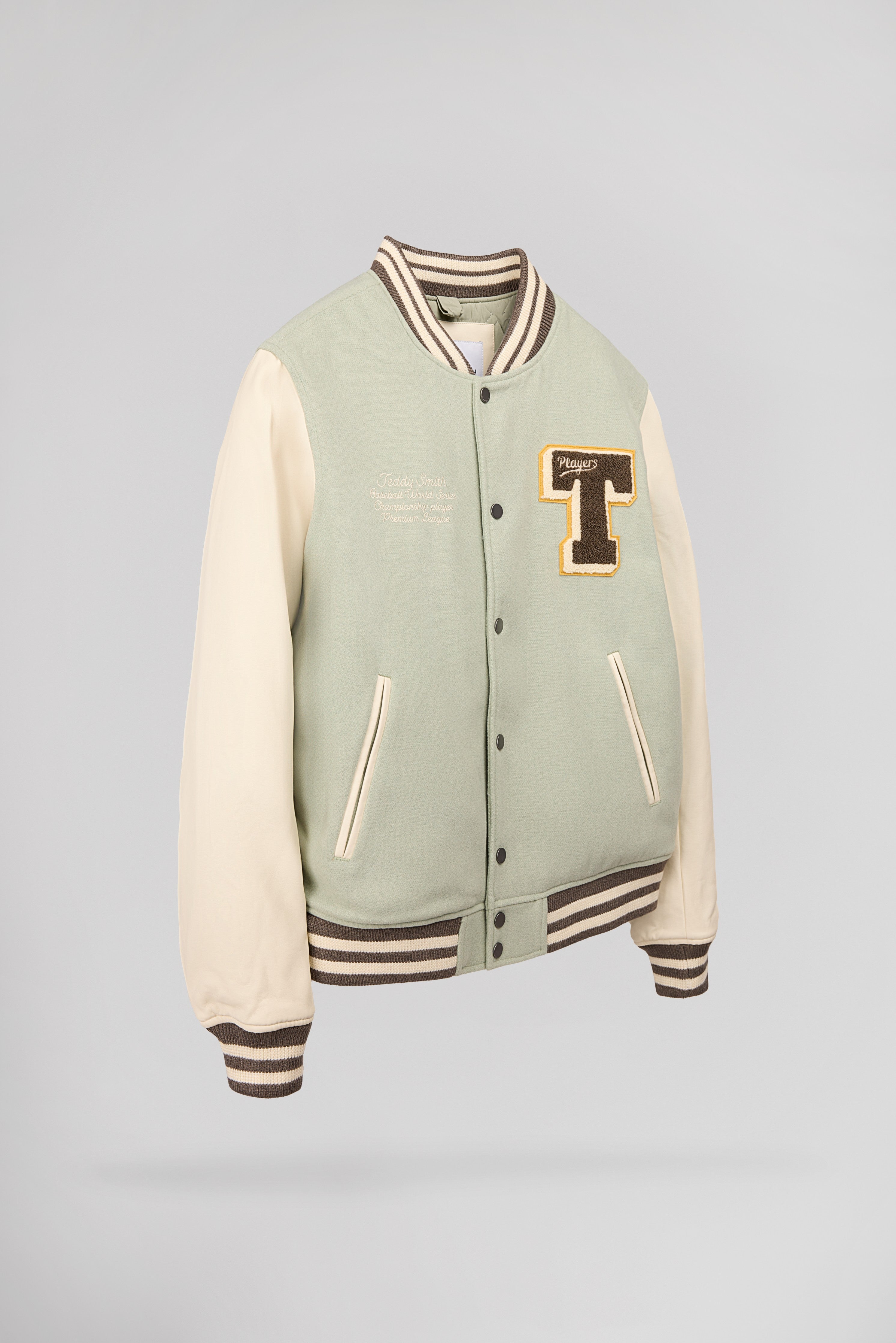 Teddy Smith B-Romeo blouson teddy vert sauge homme