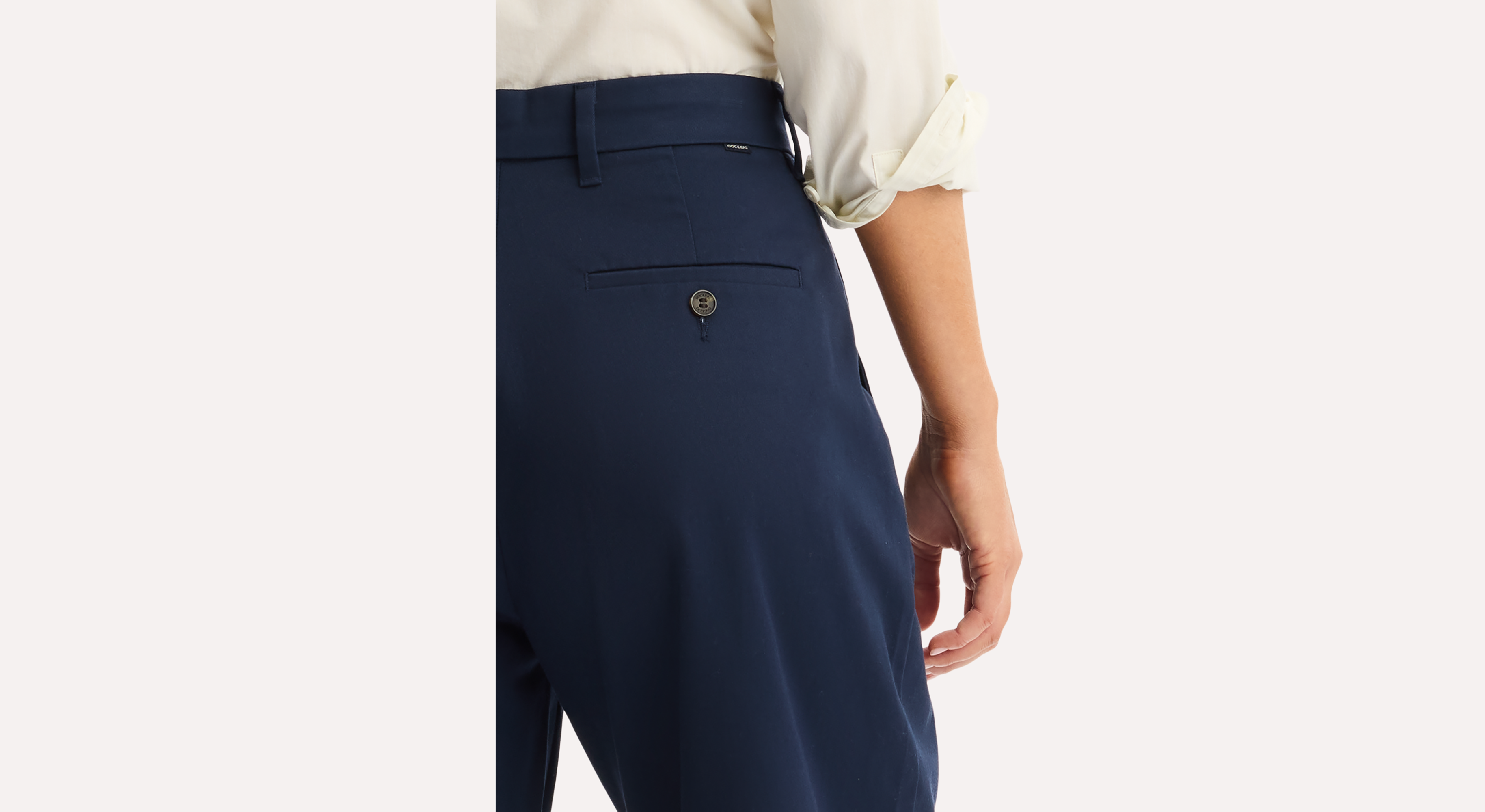 Dockers Signature khaki large taille haute bleu 28