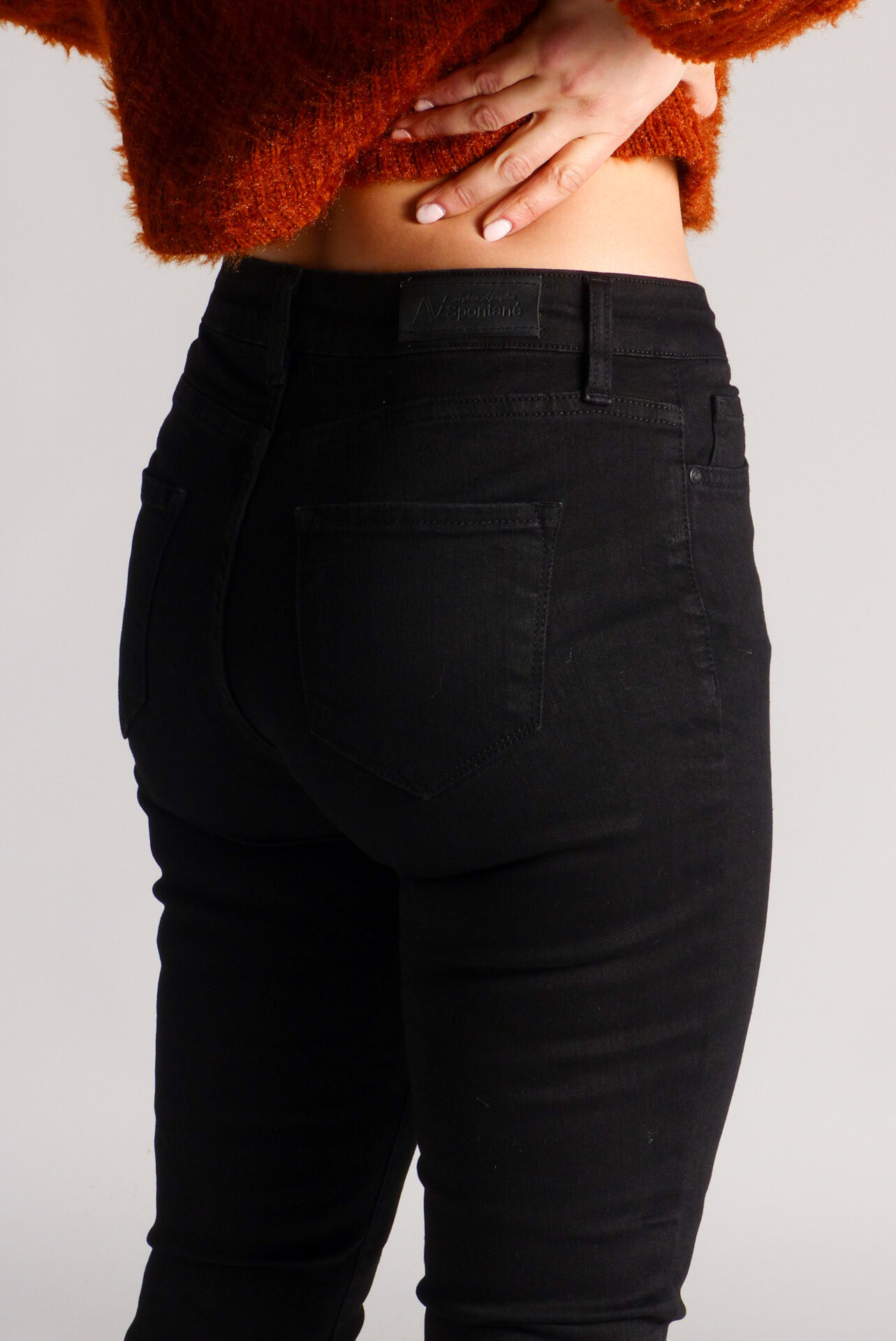 AA Spontané Skinny Second Skin jean noir stretch