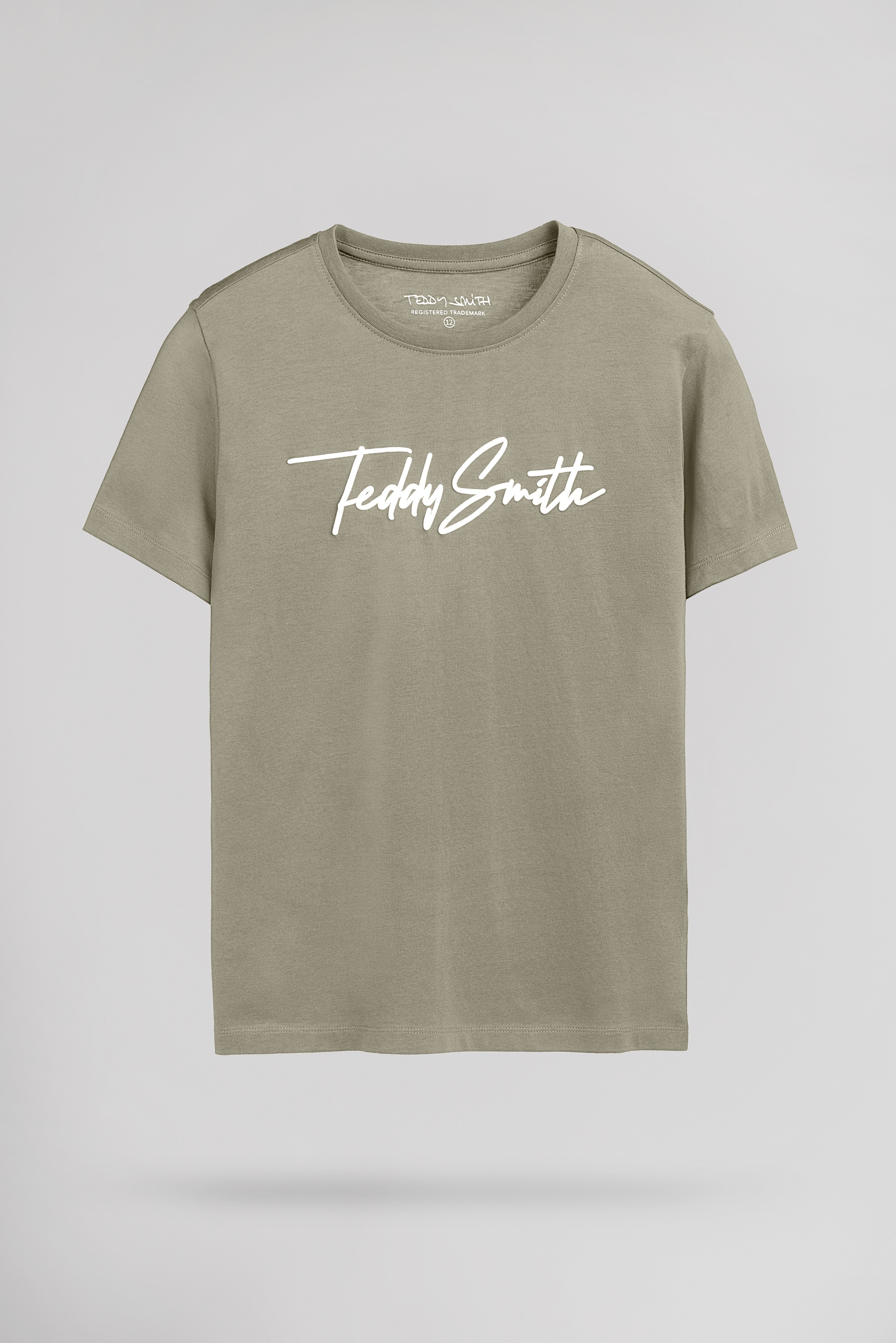 Teddy Smith T-Evan MC JR t-shirt garçon kaki coton