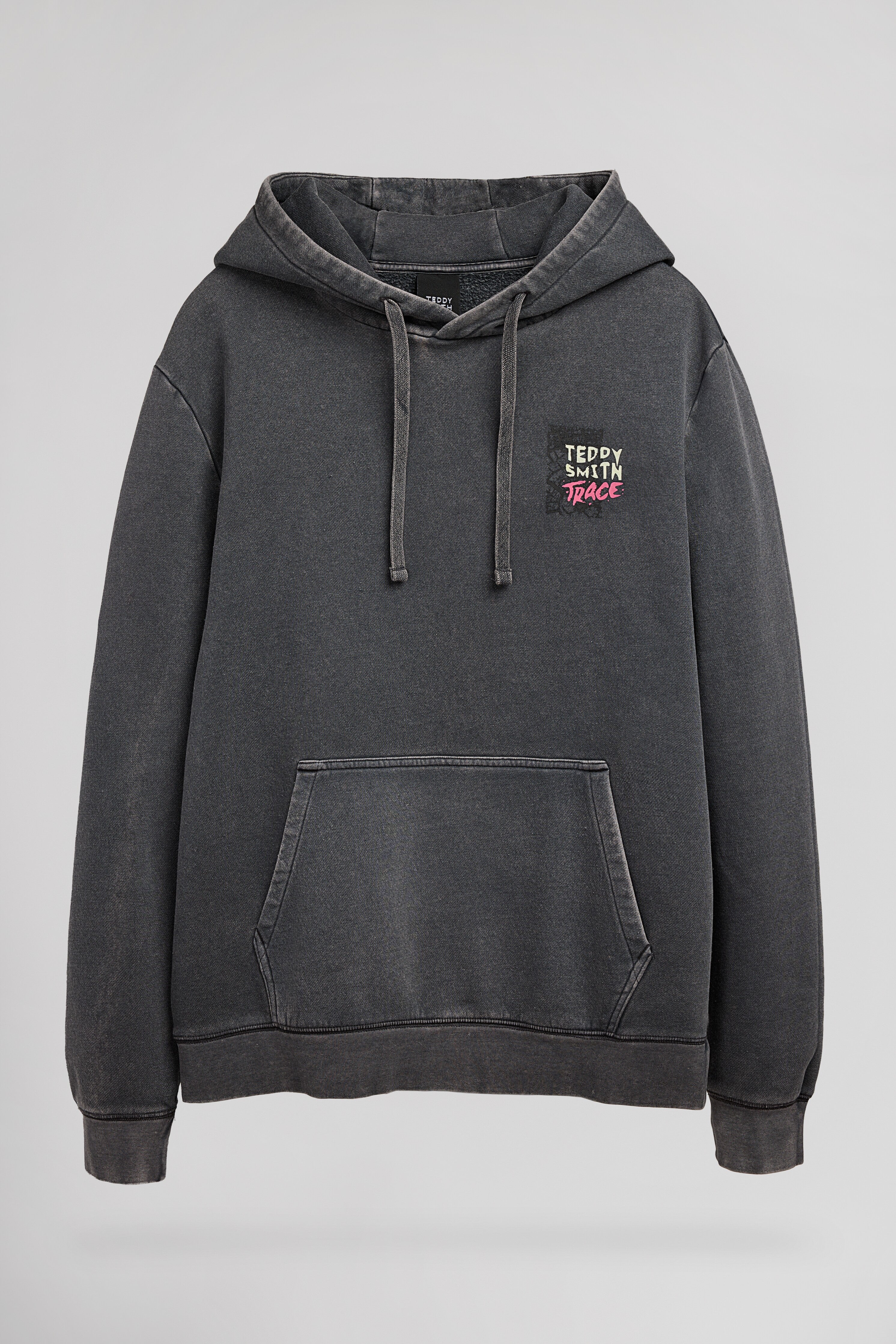 Teddy Smith S-Move Hoody sweat gris anthracite