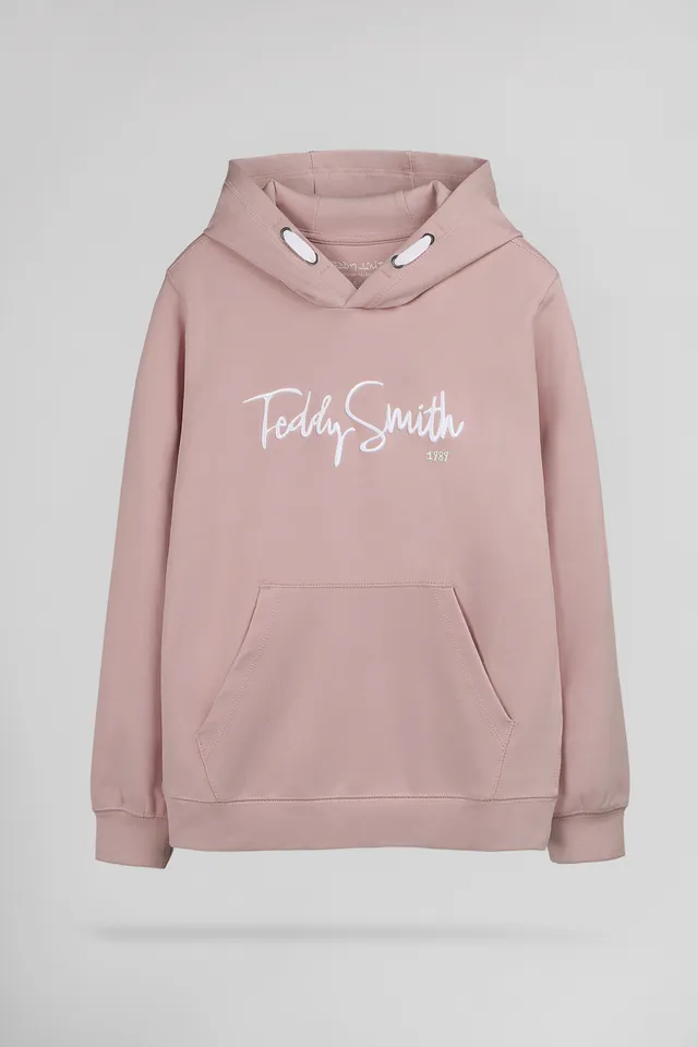 Teddy Smith S-Evry Hoody JR sweat capuche garçon rose