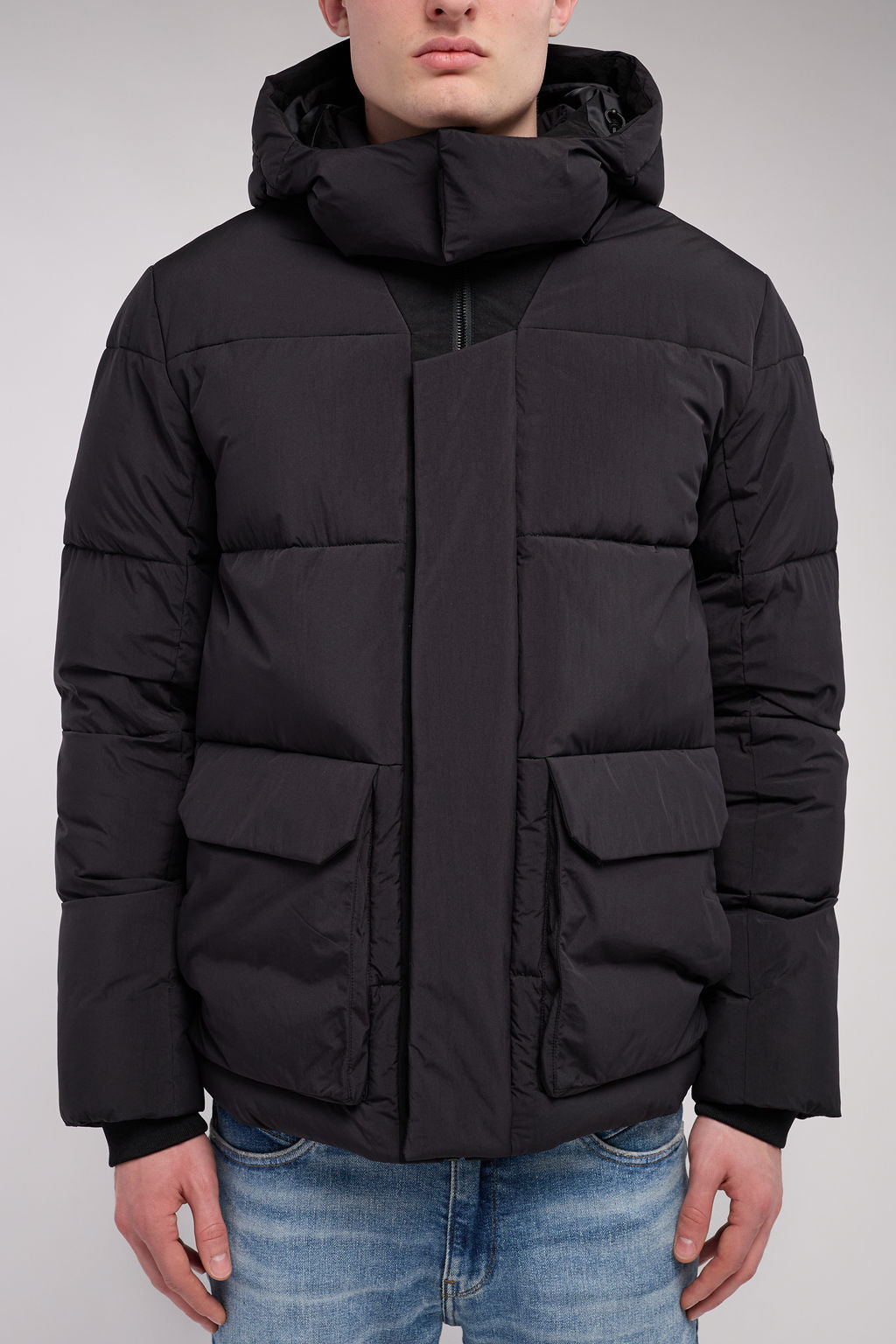 Teddy Smith B-Elwin blouson noir capuche amovible