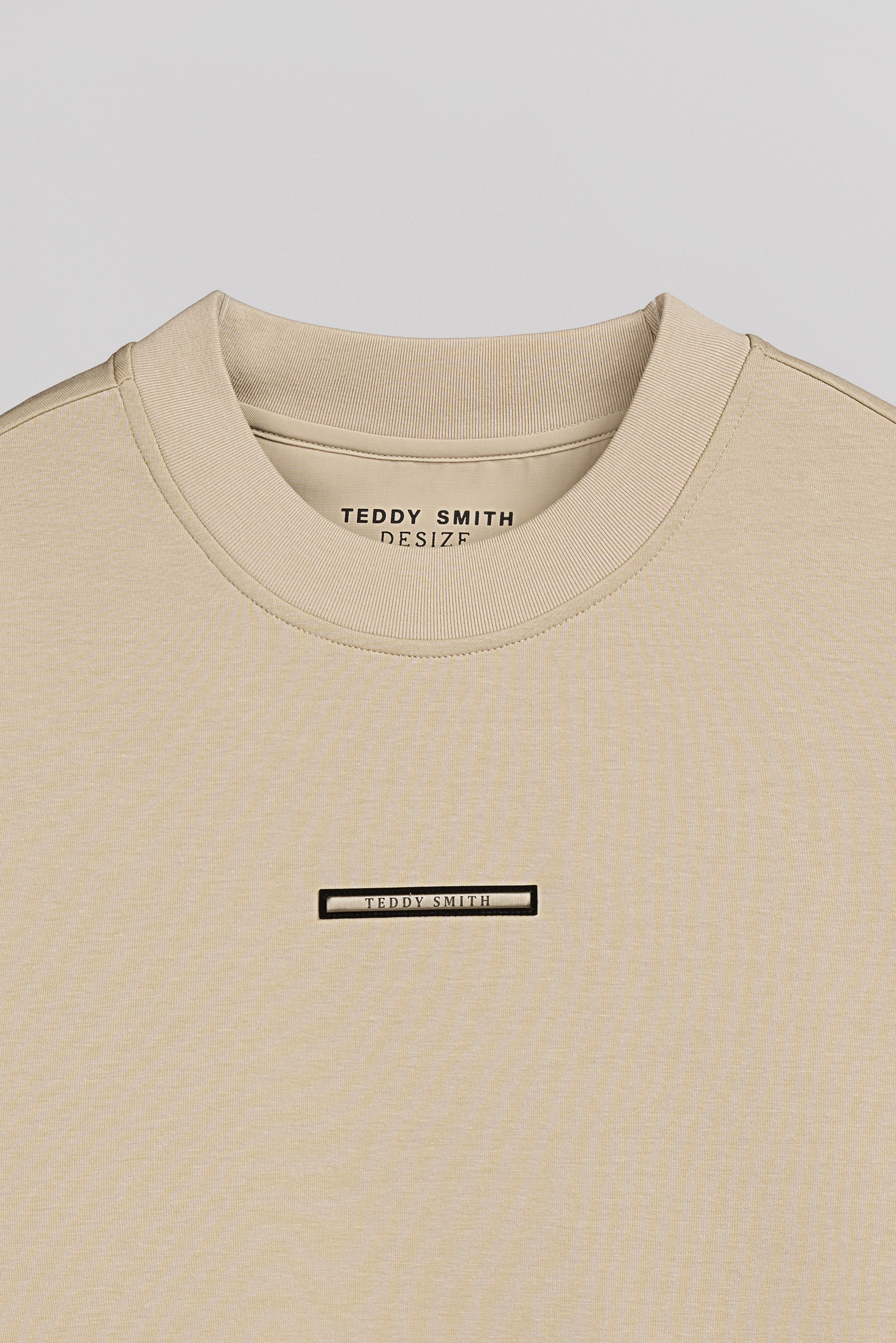 TEDDY SMITH S-FABIAN sweat col rond beige homme