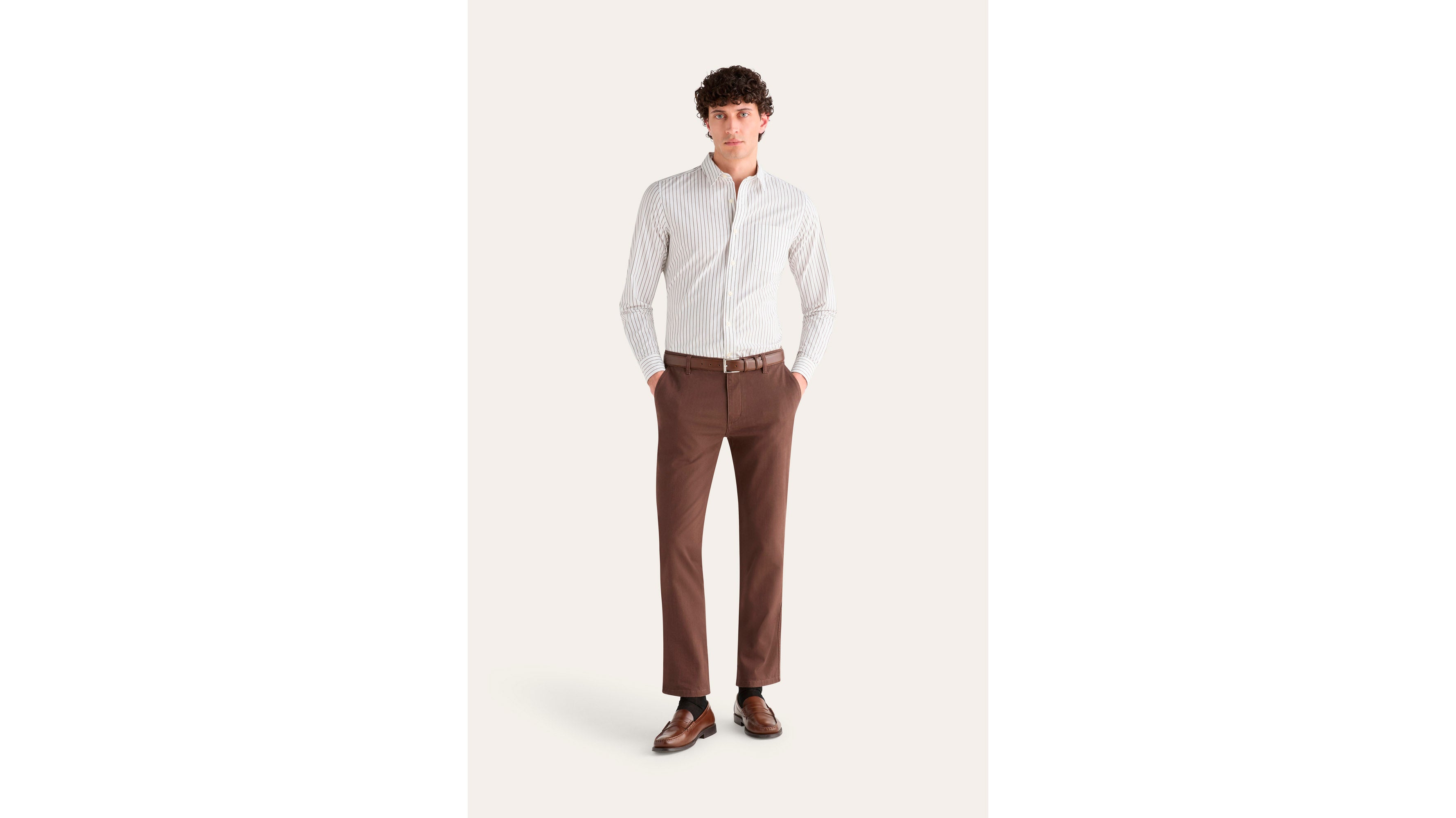 Dockers Ultimate Slim chino marron hot fudge stretch