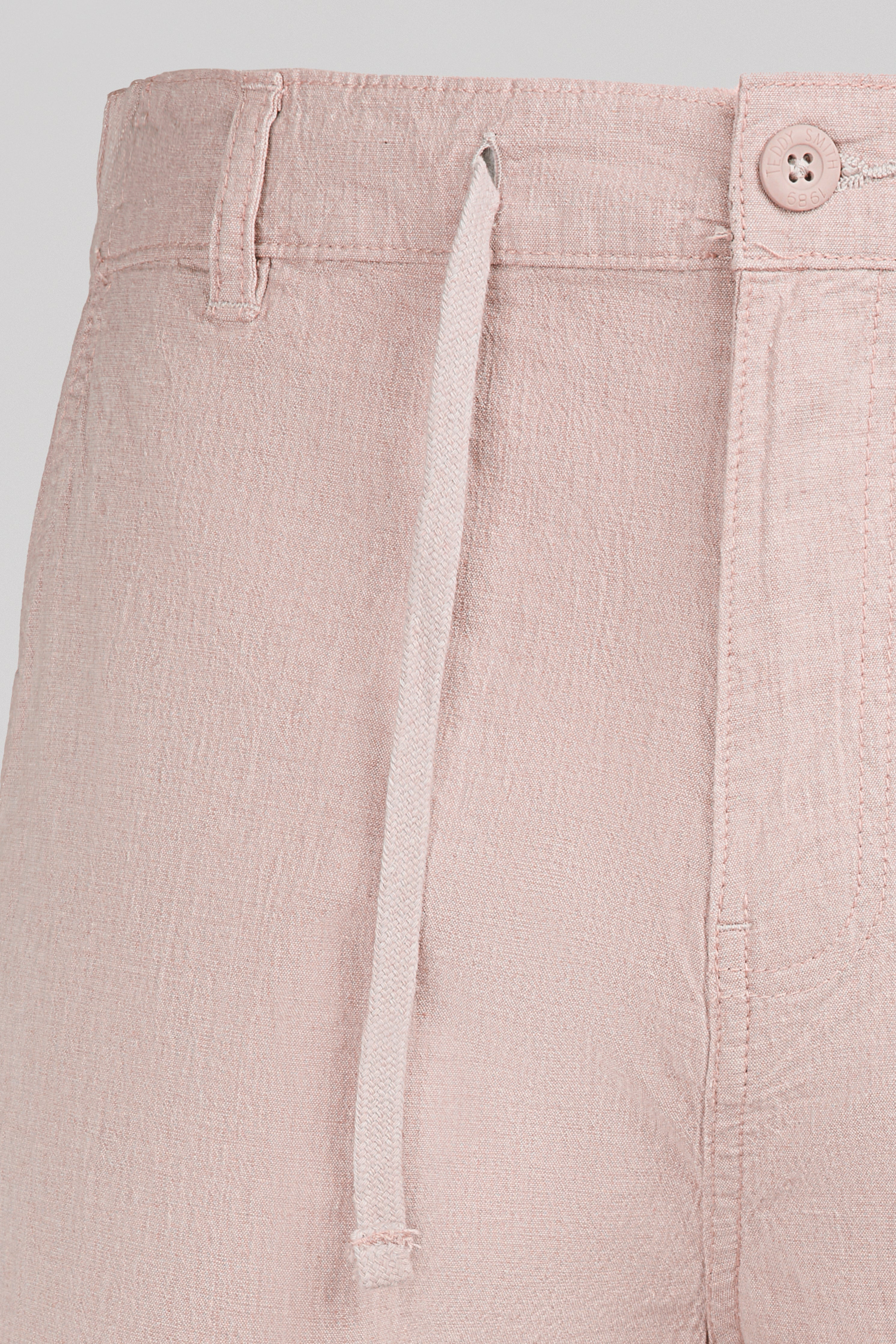Teddy Smith S-Linen Chino S short rose pastel lin
