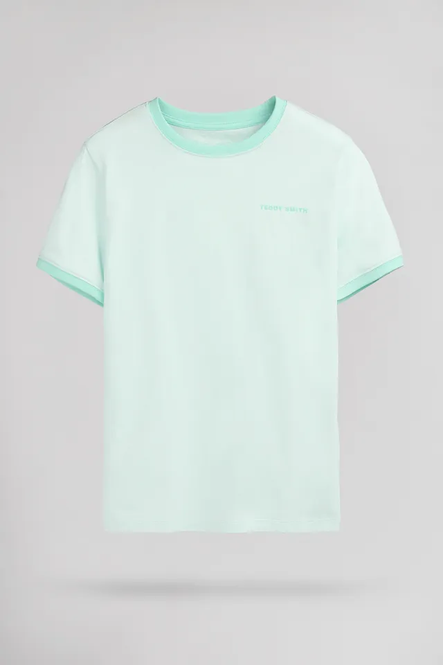 Teddy Smith The-Tee 2 R MC JR t-shirt garçon Menthol coton