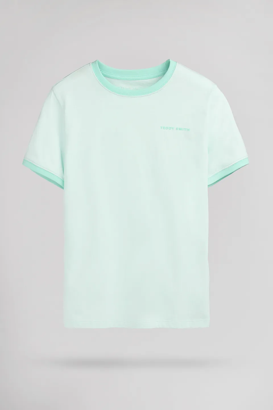 Teddy Smith The-Tee 2 R MC JR t-shirt garçon Menthol coton