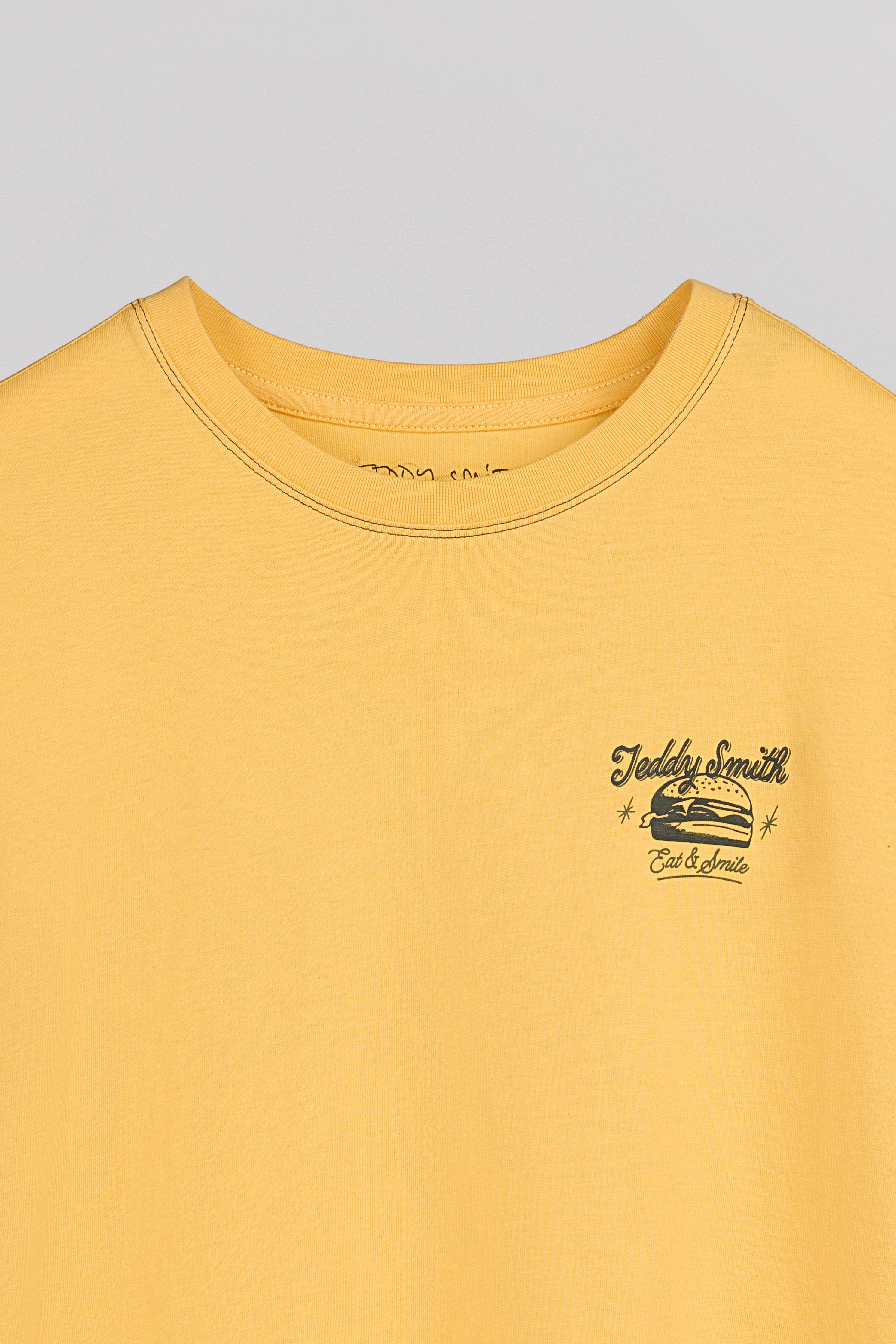 Teddy Smith T-Dinner t-shirt jaune paille garçon