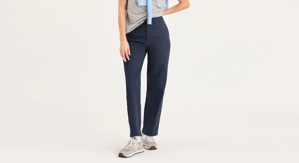 Dockers Blake chino taille haute bleu marine coupe droite