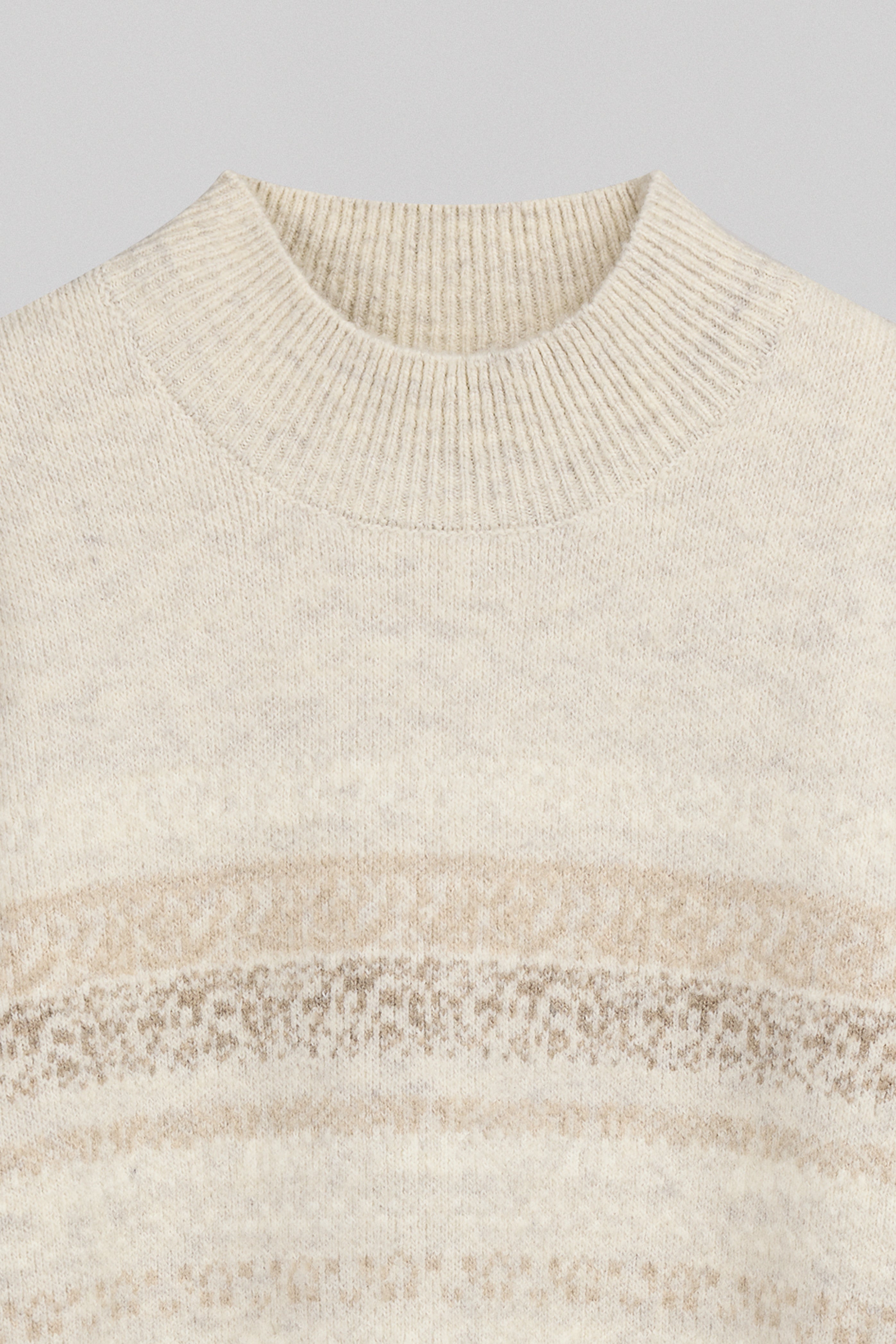 Teddy Smith P-Alex pull col montant ivoire homme