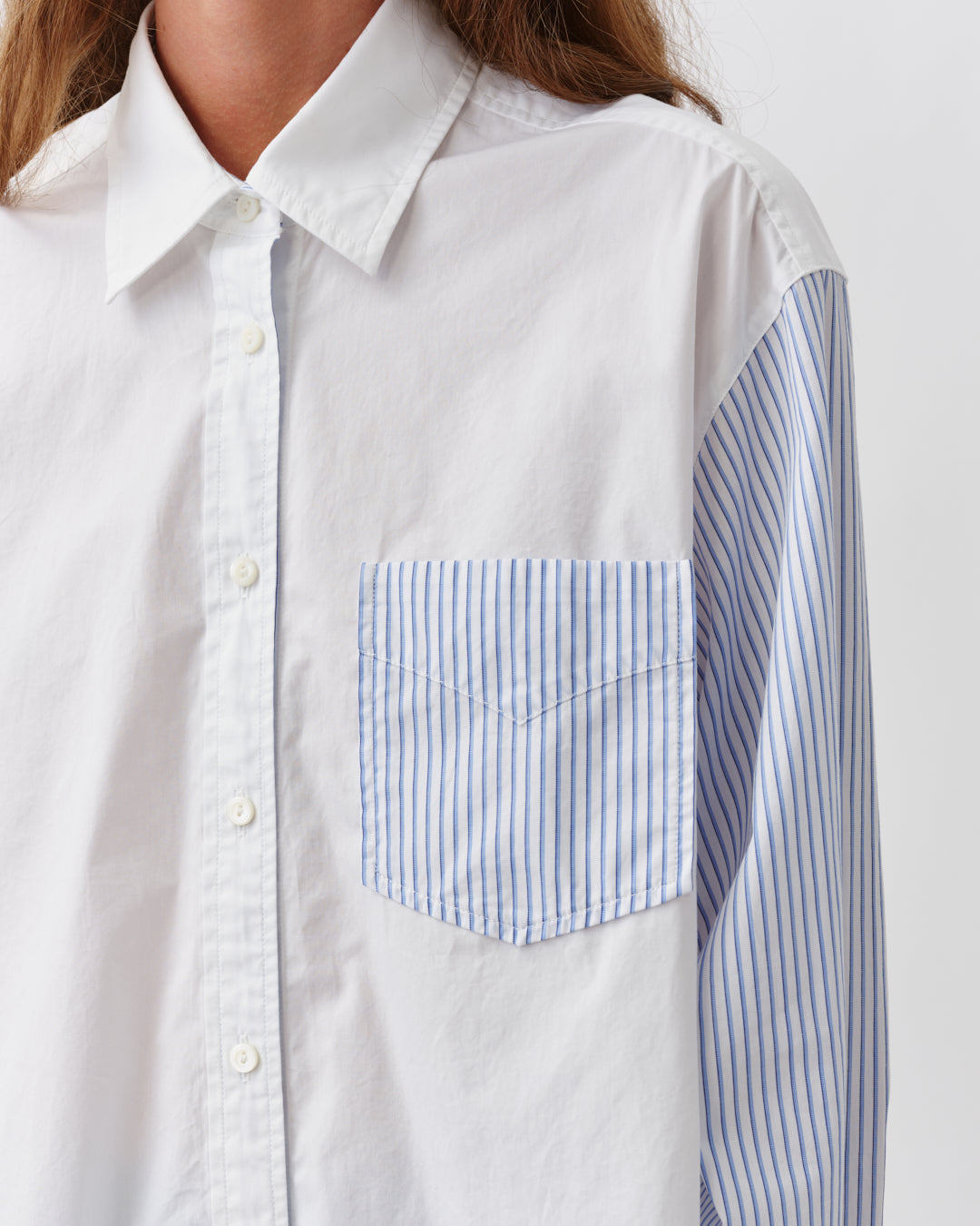 DIEGA CARMELLA chemise blanche courte droite