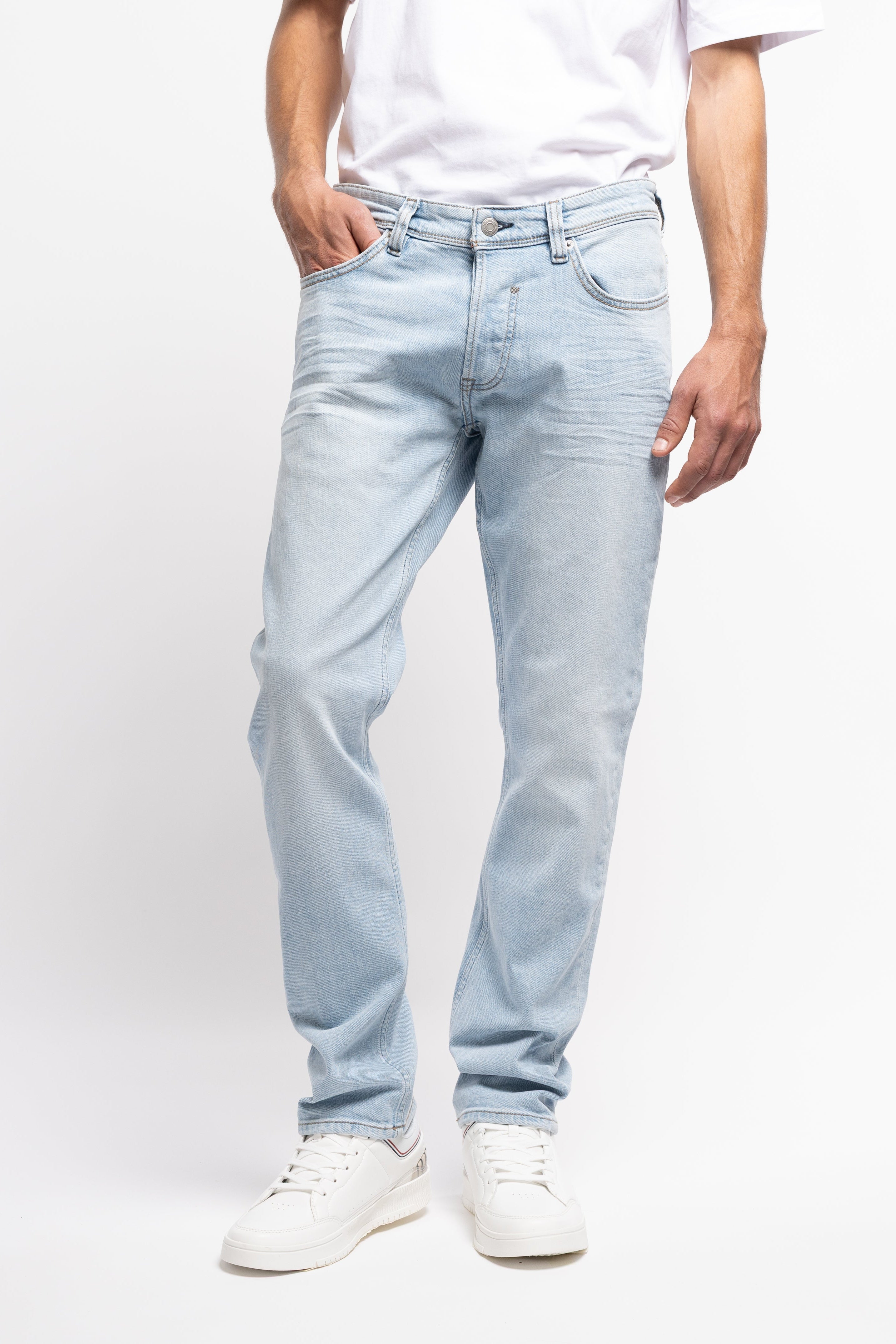 Teddy Smith Reg L32 jean bleached droit délavé clair