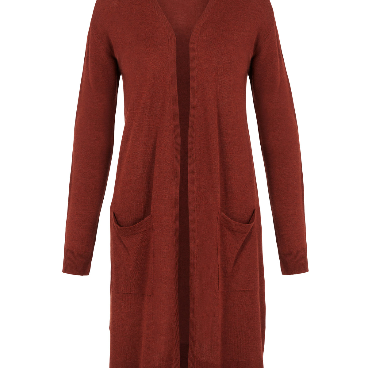 Noisy May gilet long ouvert maille viscose poches