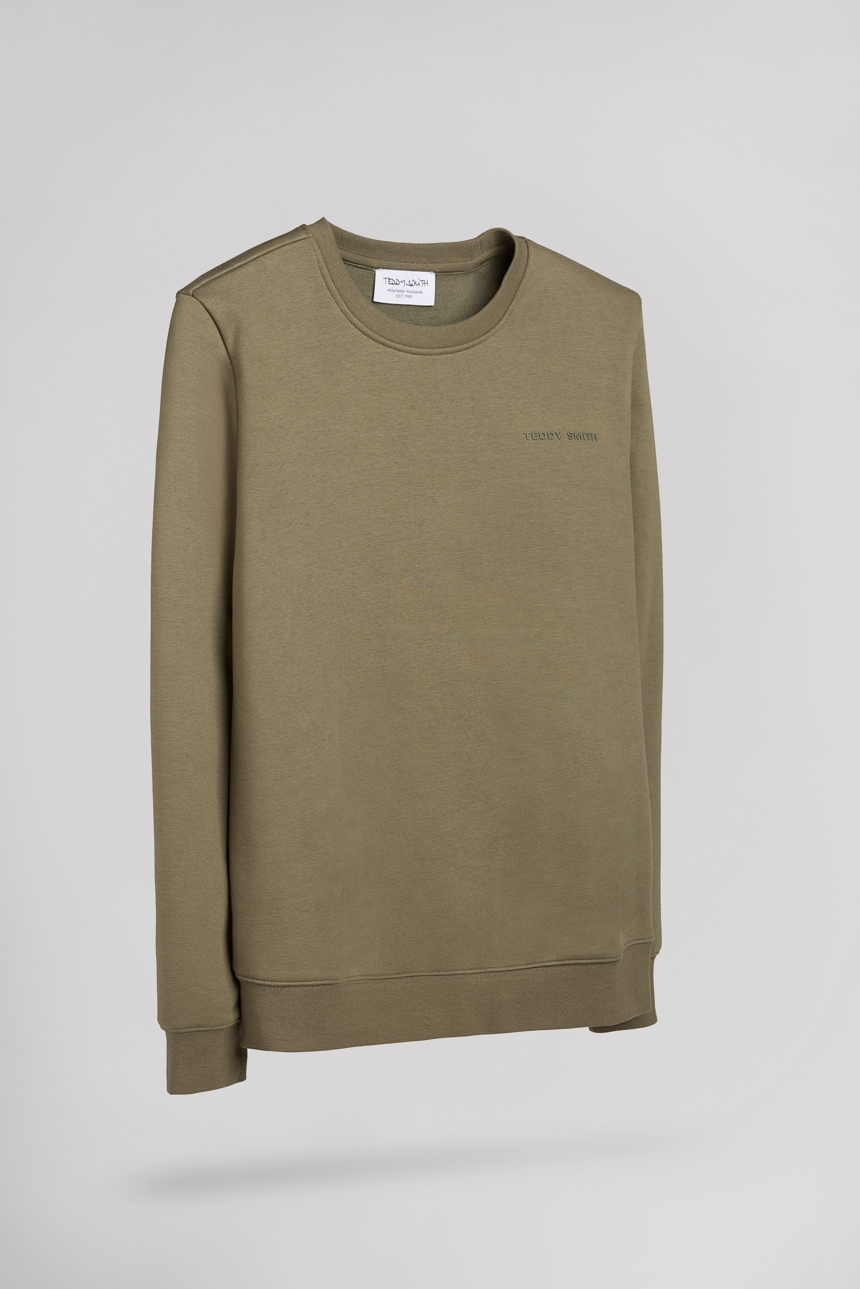 Teddy Smith S-Nark sweat kaki col rond 8 ans