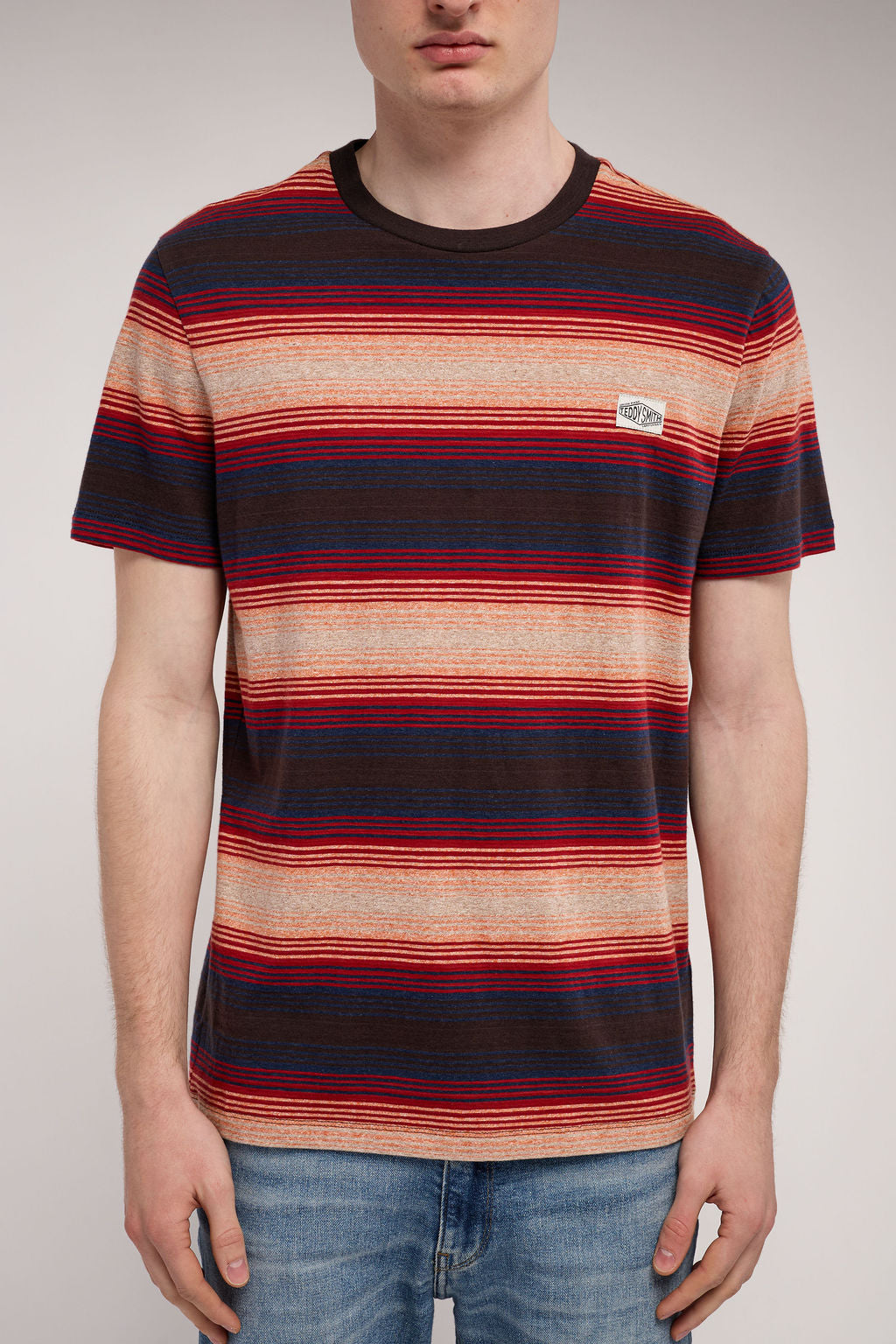 Teddy Smith T-Corey MC t-shirt homme marron foncé uni