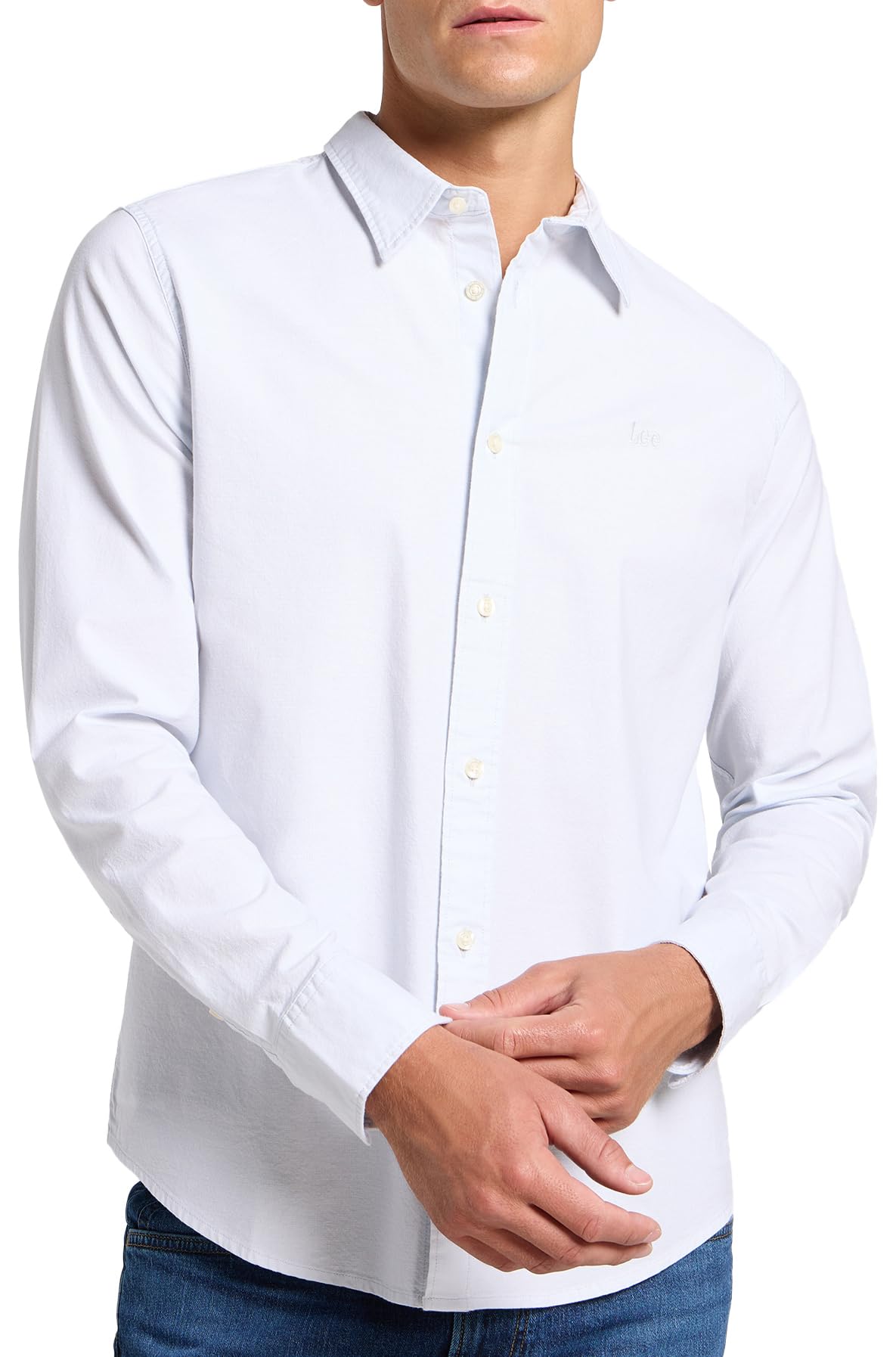 Lee Patch Shirt chemise homme mauve M coupe droite