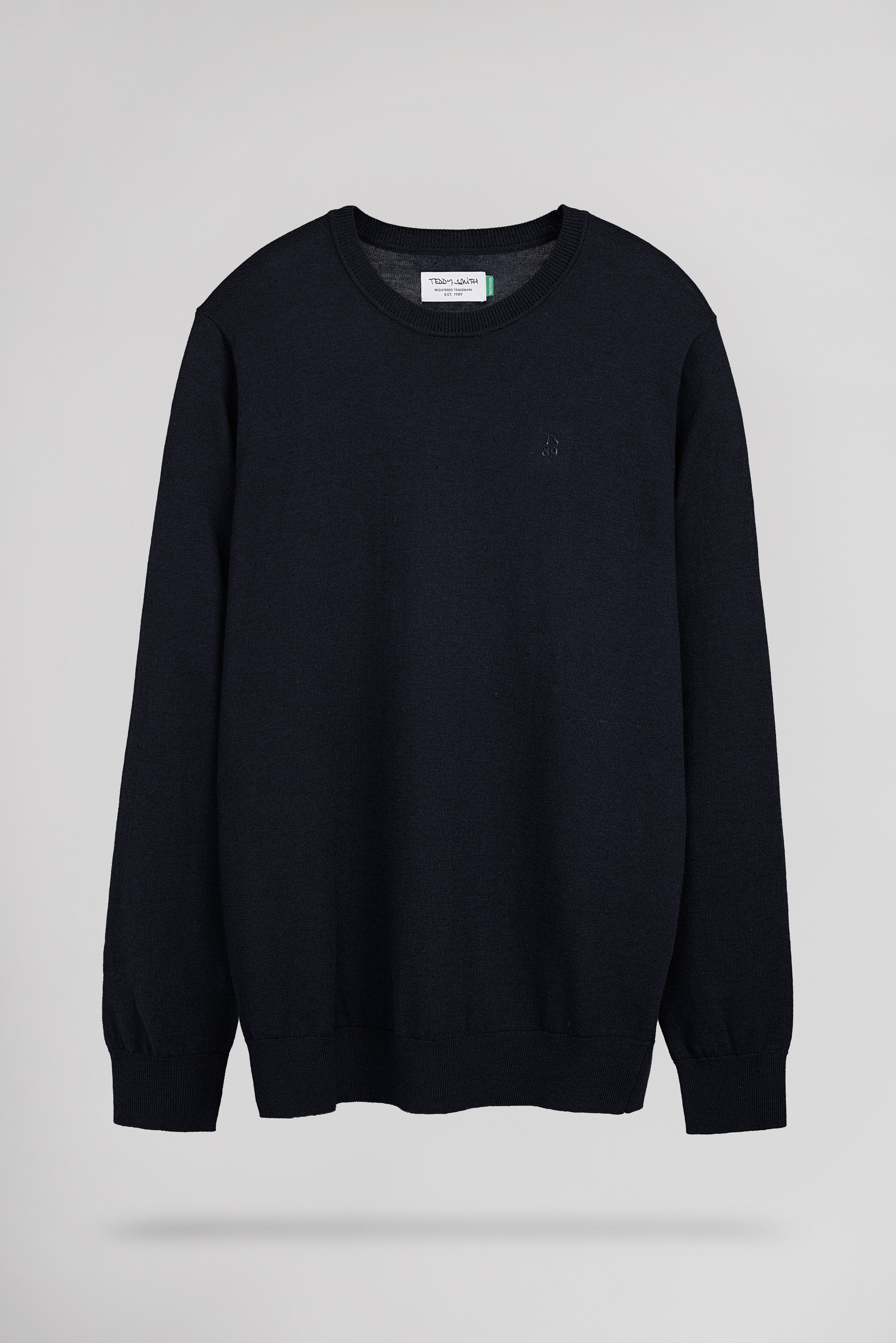Teddy Smith P-Martino pull bleu marine chiné homme slim