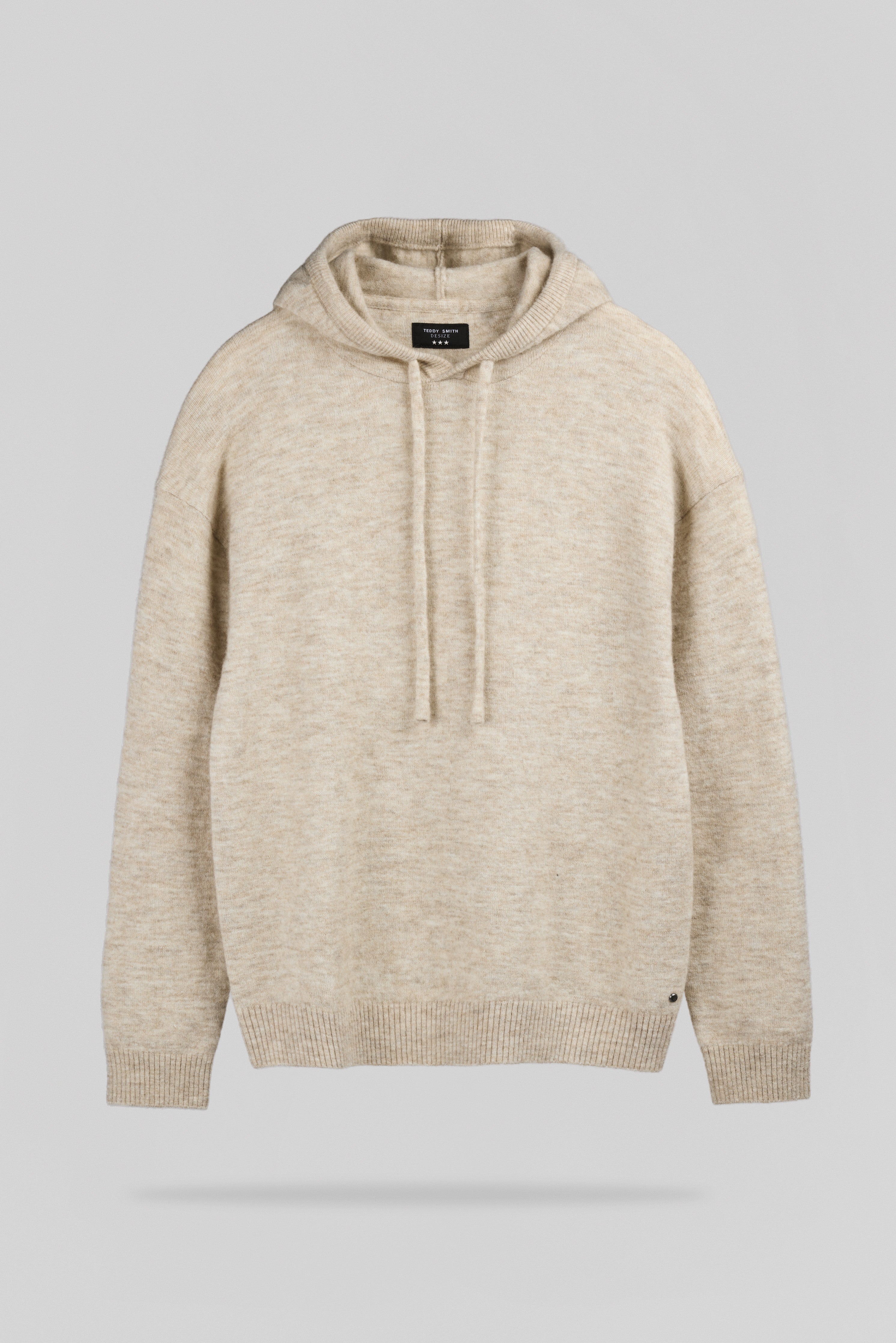 Teddy Smith P-Carson pull capuche beige lin 50% laine