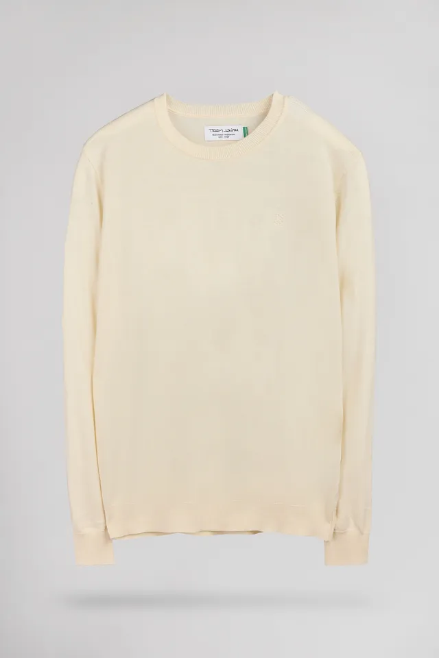 Teddy Smith P-Martino pull ajusté crème homme