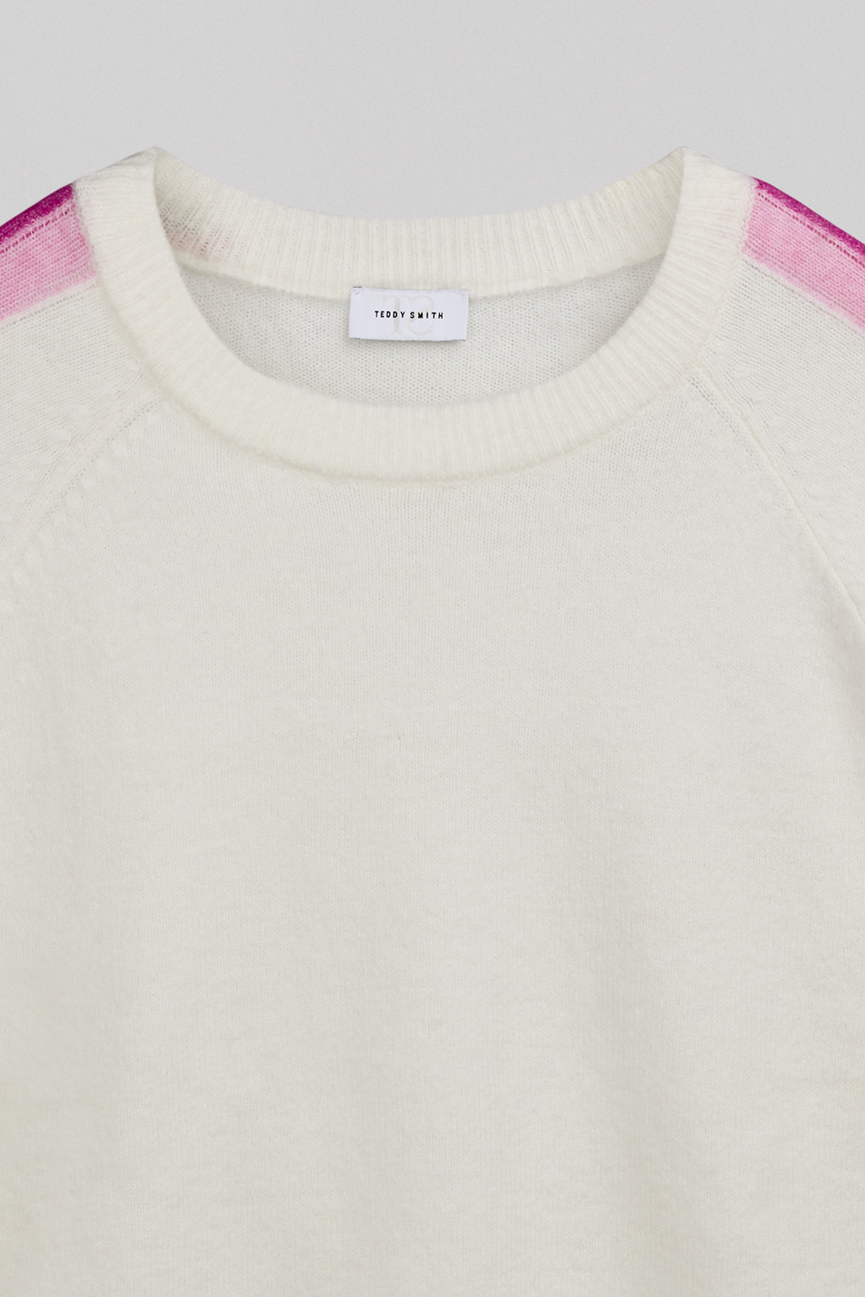 Teddy Smith P-Nana Middle White pull blanc cassé laine