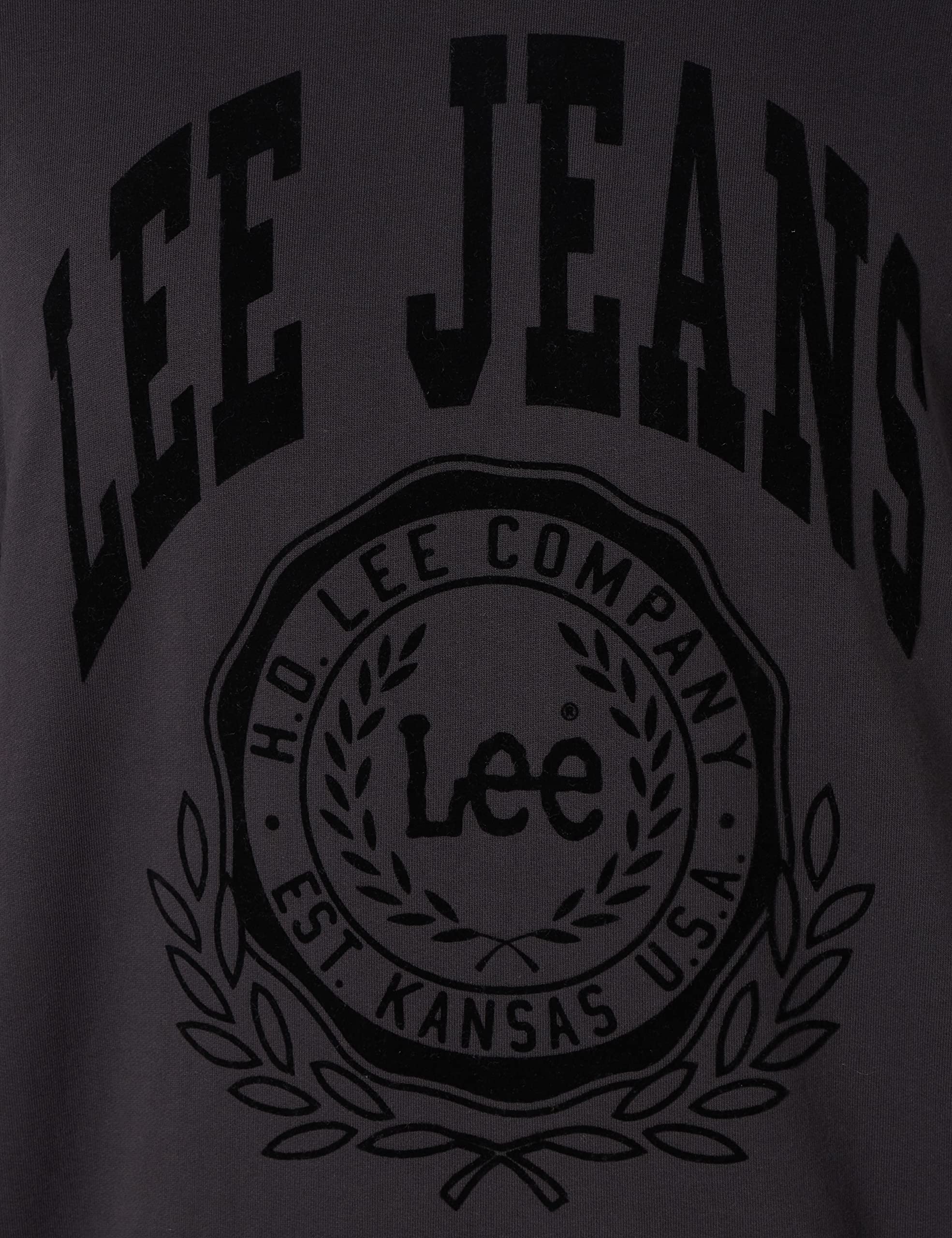 Lee Crew Seasonal sweat homme noir délavé XL