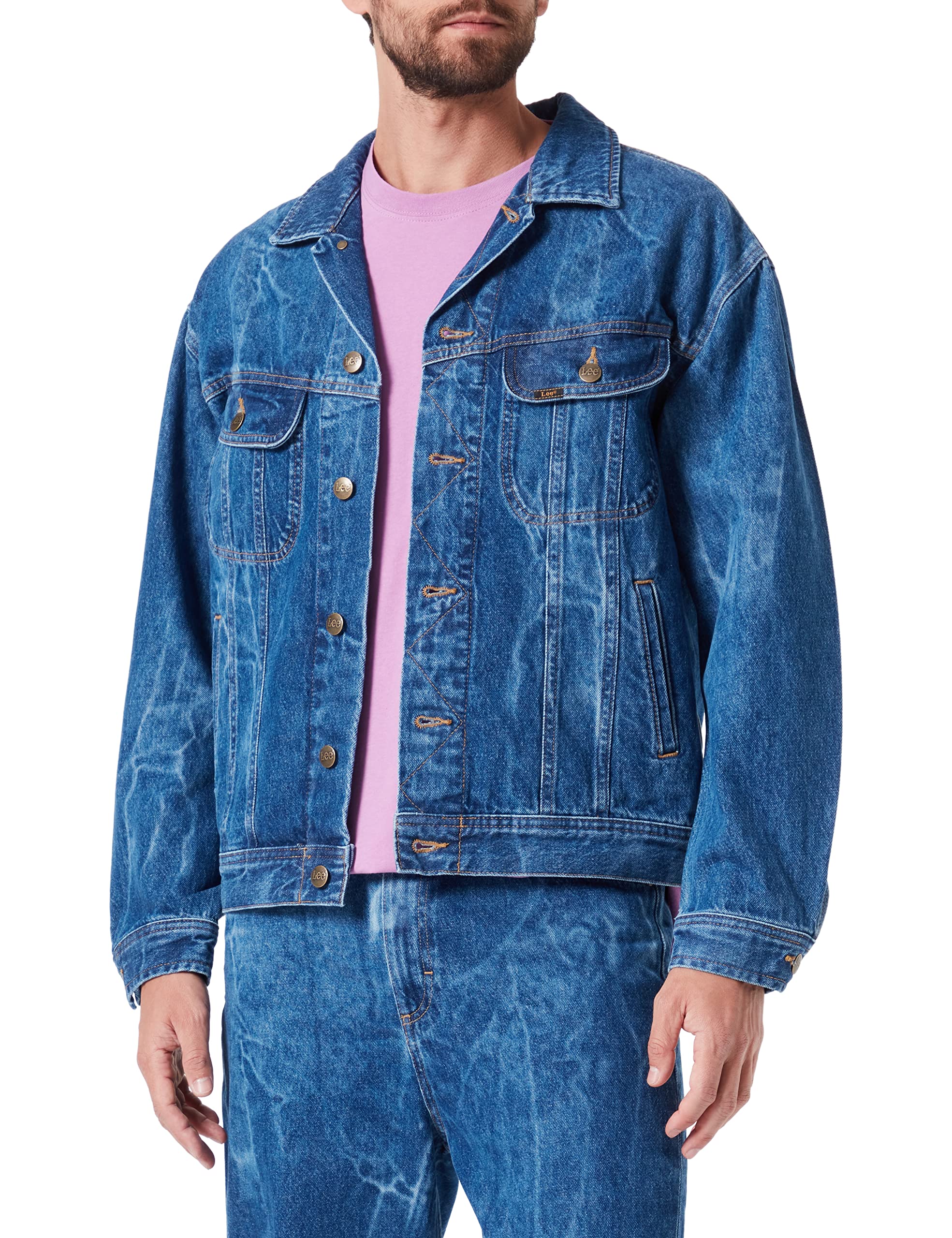 Lee Relaxed Rider veste homme Sandstorm délavé