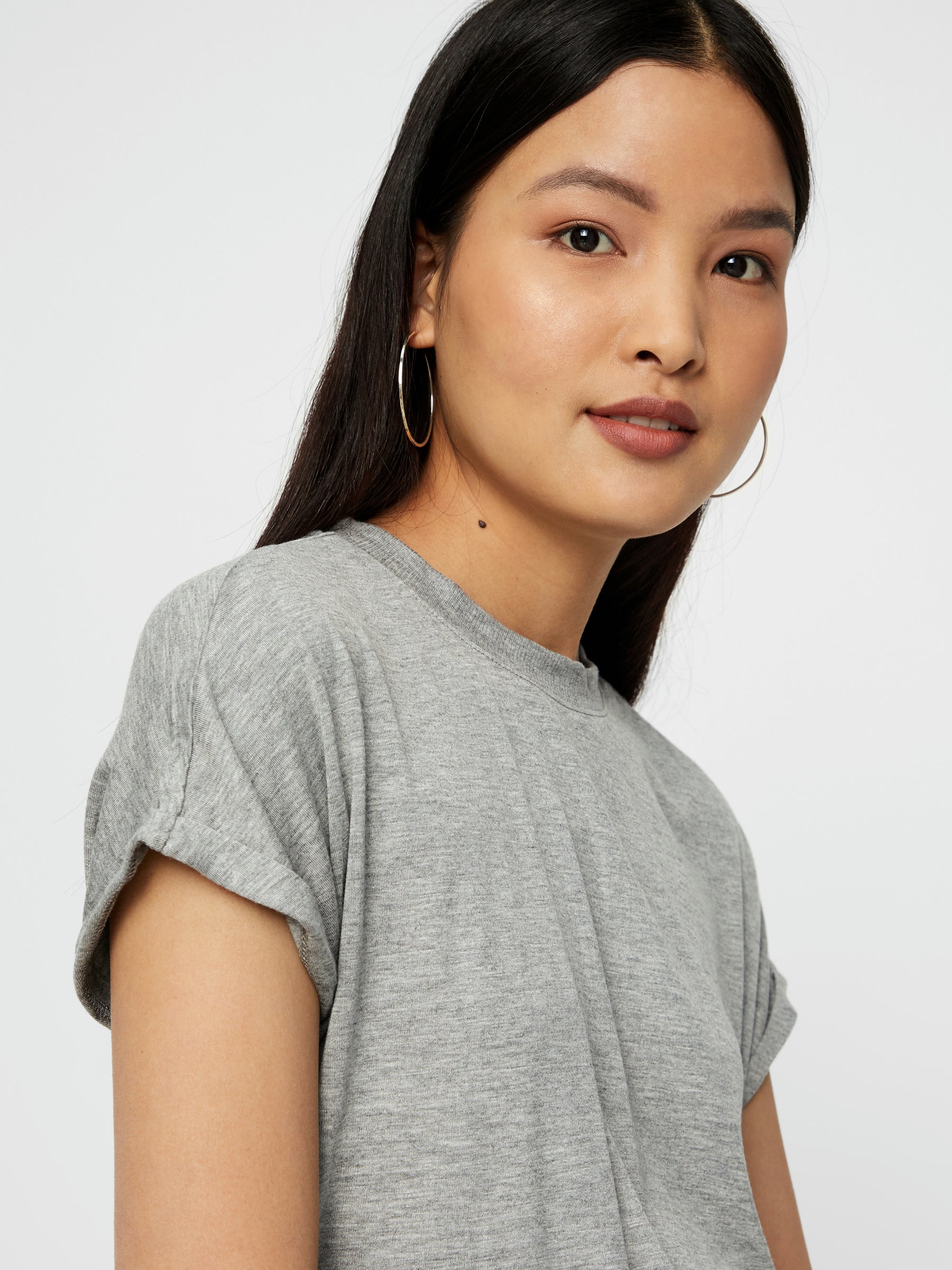 Noisy May t-shirt col rond coupe droite viscose stretch
